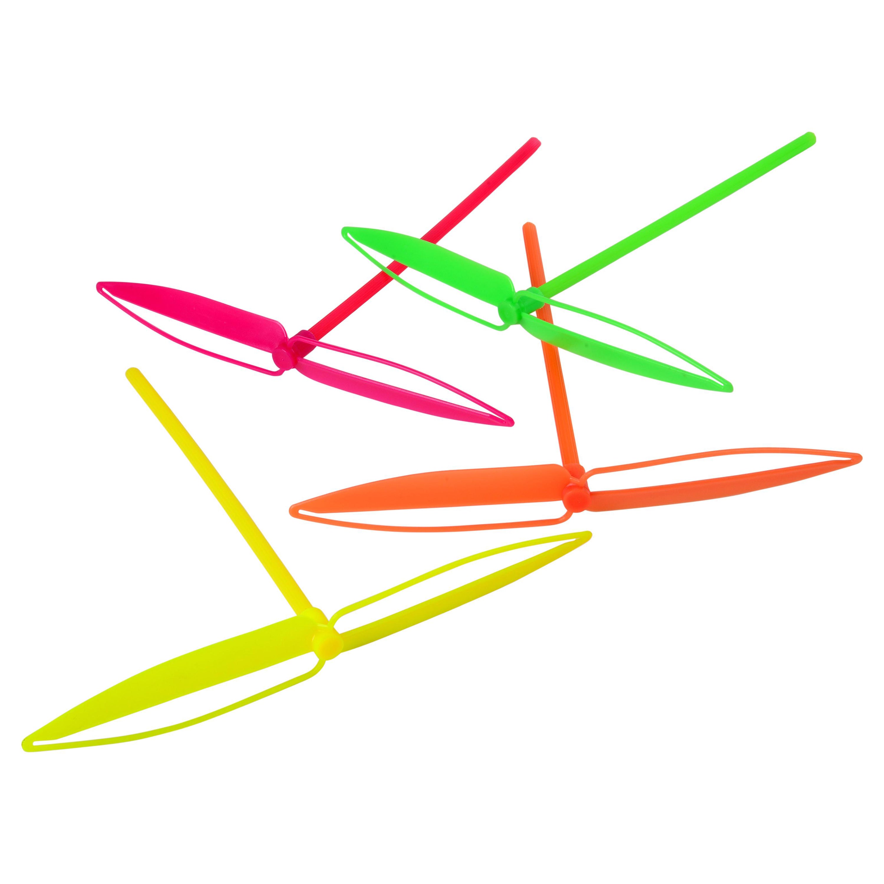Colorful propellers on a white background