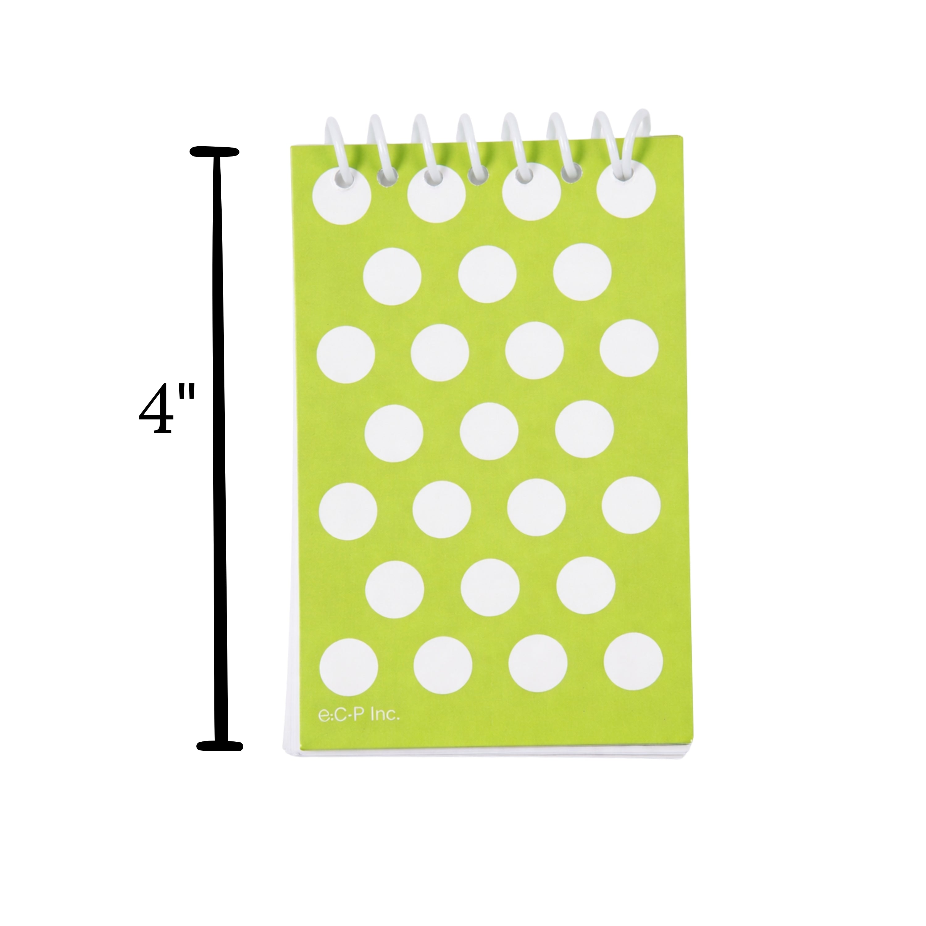 Mini Dot Design Spiral Notebooks, Set of 8
