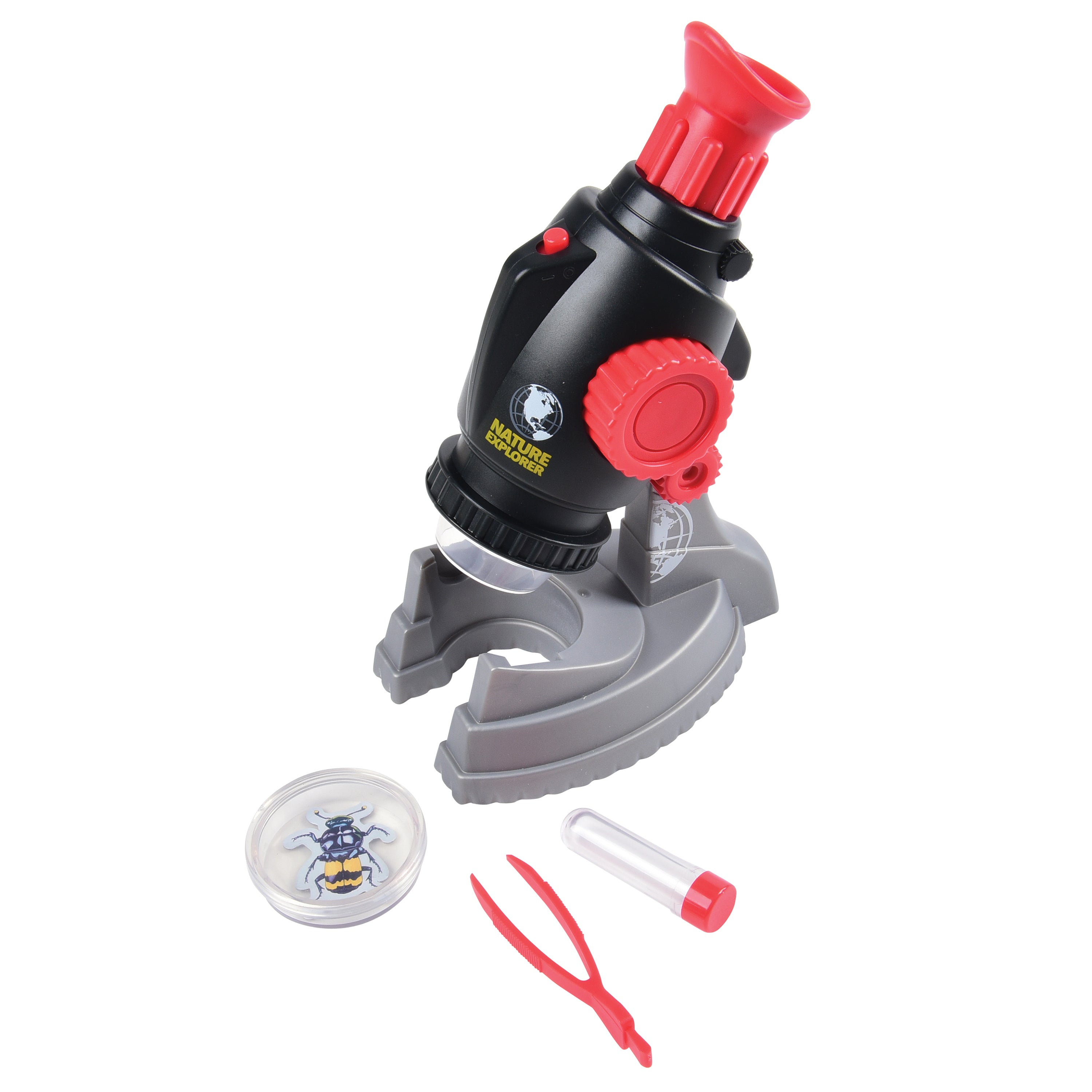 40x Kids' Microscope Set with Specimen Tube & Tweezers