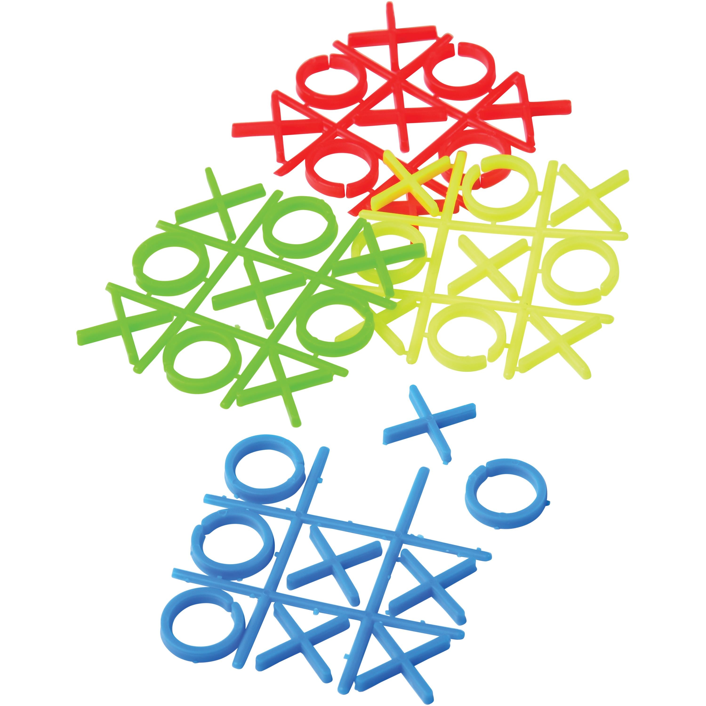 Mini Plastic Tic-Tac-Toe Games - Set of 12