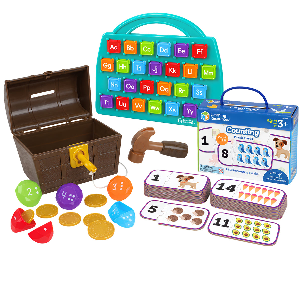 ABC, Counting & Color Treasure Learning Bundle