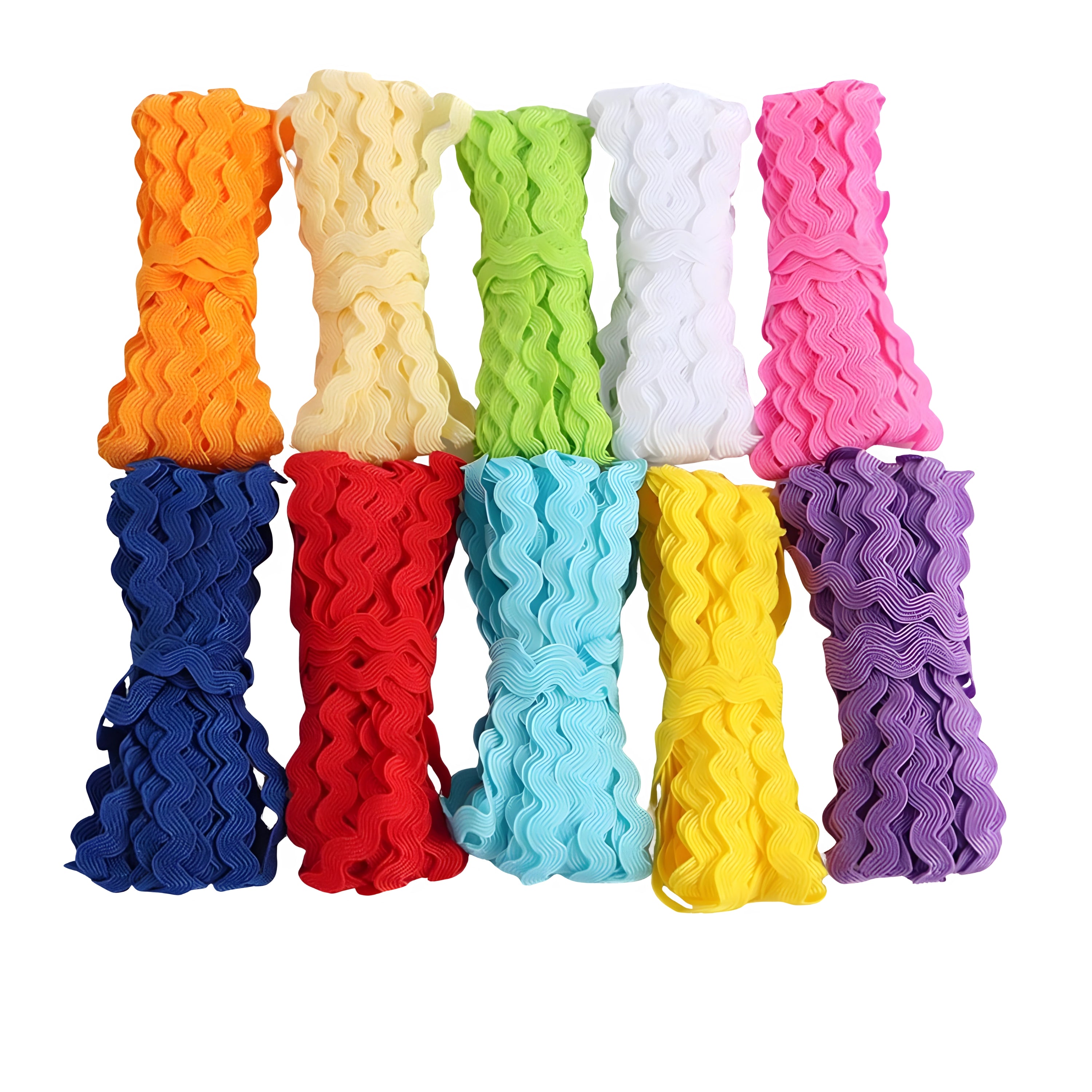 Rick Rack Craft Ribbon - 10 Pieces