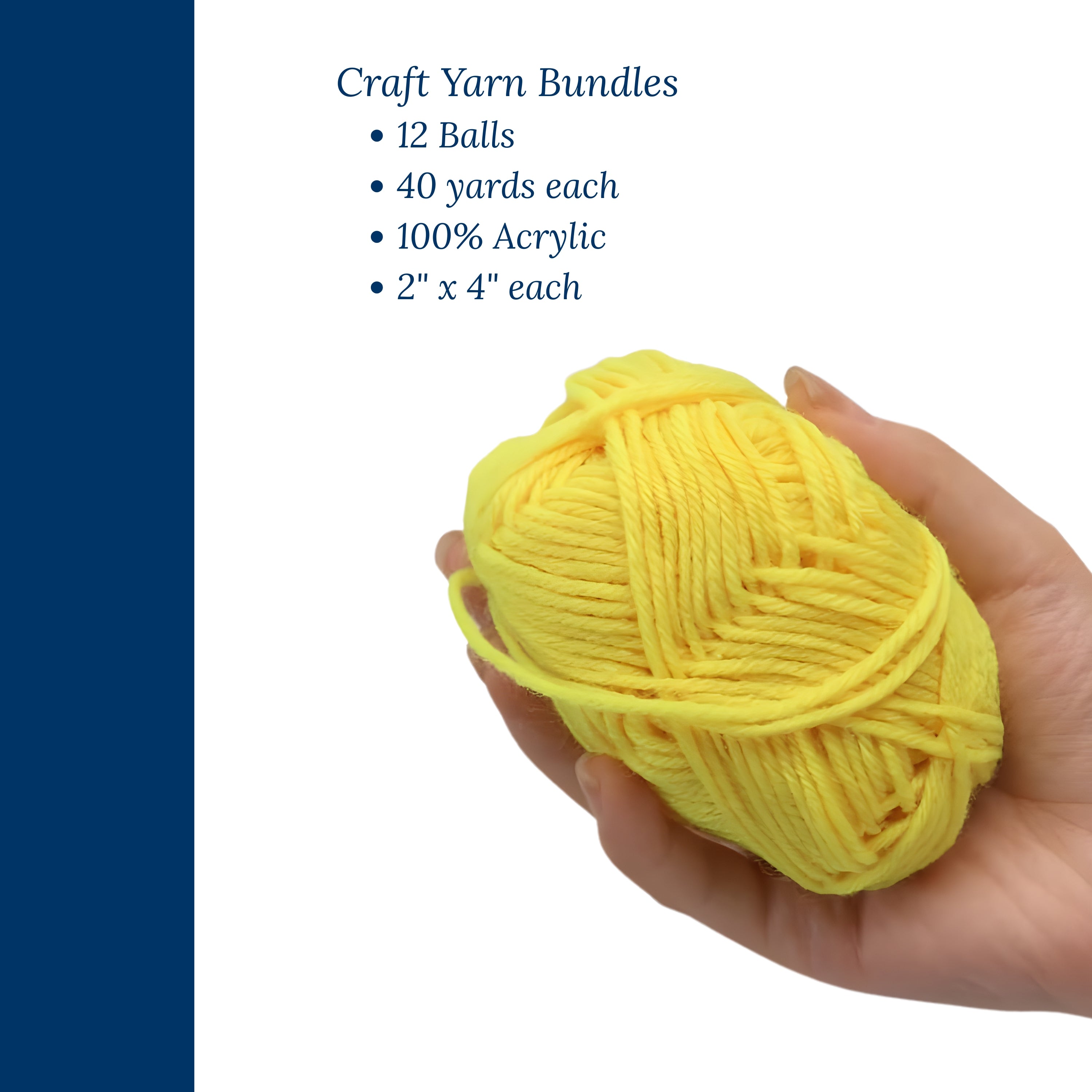 Craft Yarn - Set of 12 Bundles