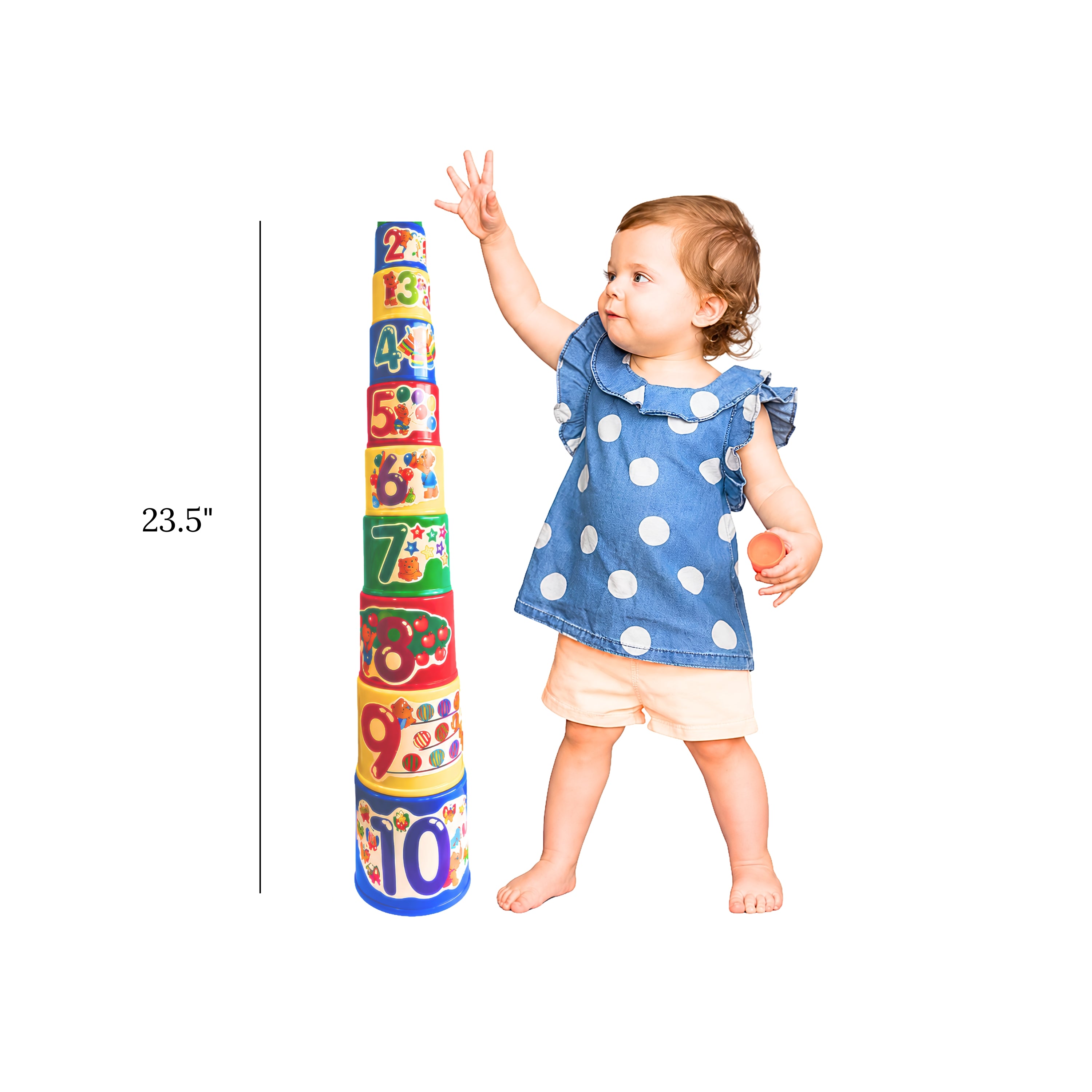 Sort, Count & Stack Toddler Cup Set