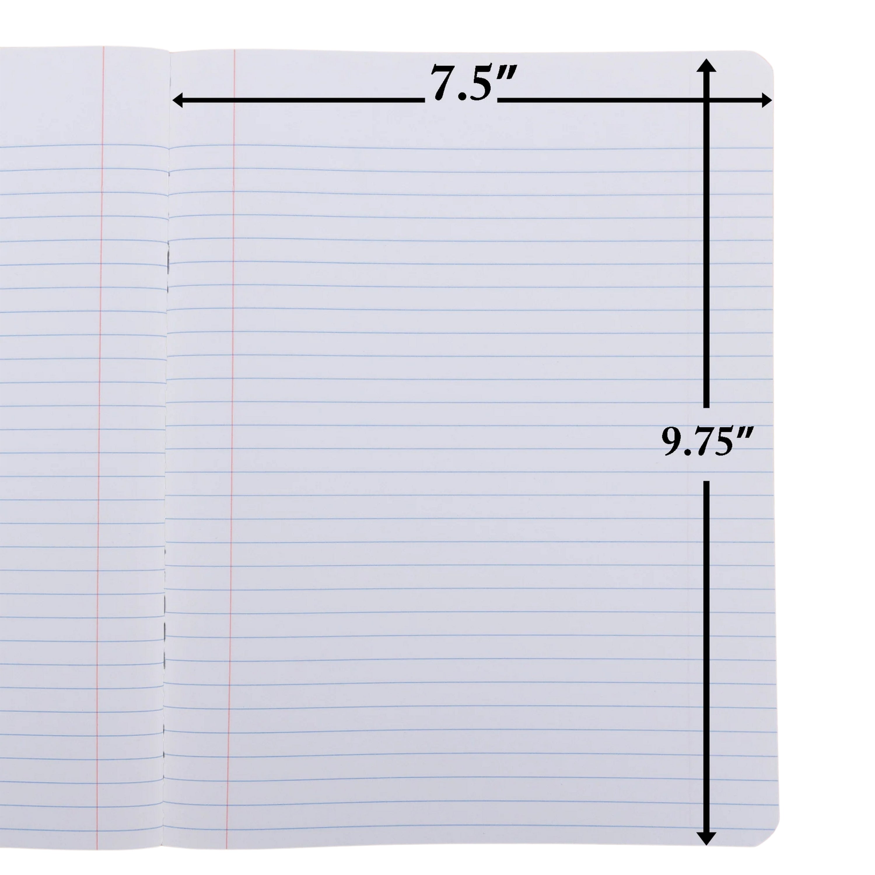Wide Rule Composition Book, 100 Sheets, Black Marble