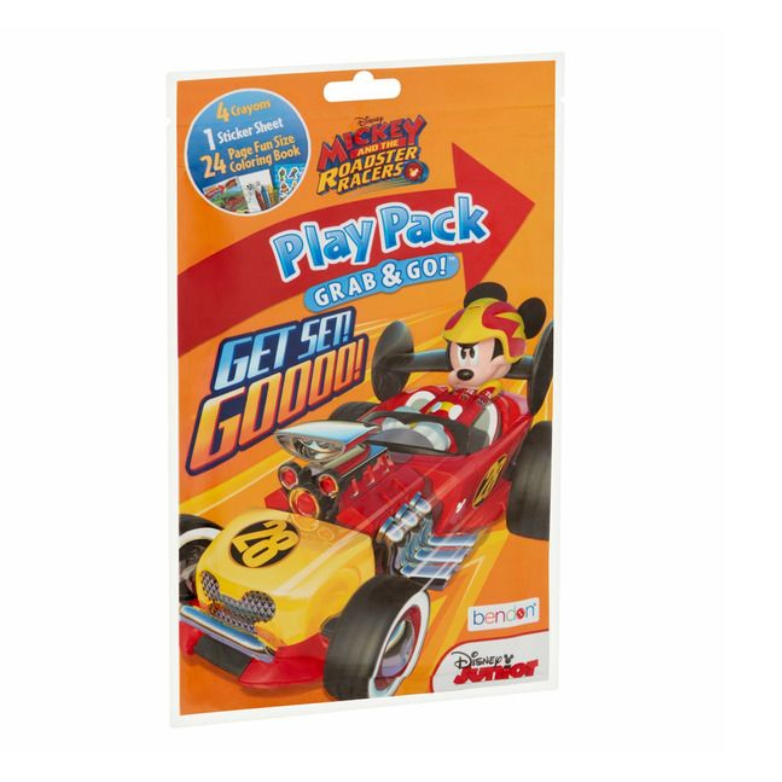 Disney Mickey Roadster Racers Grab & Go Activity Pack – Coloring Book, Crayons & Stickers
