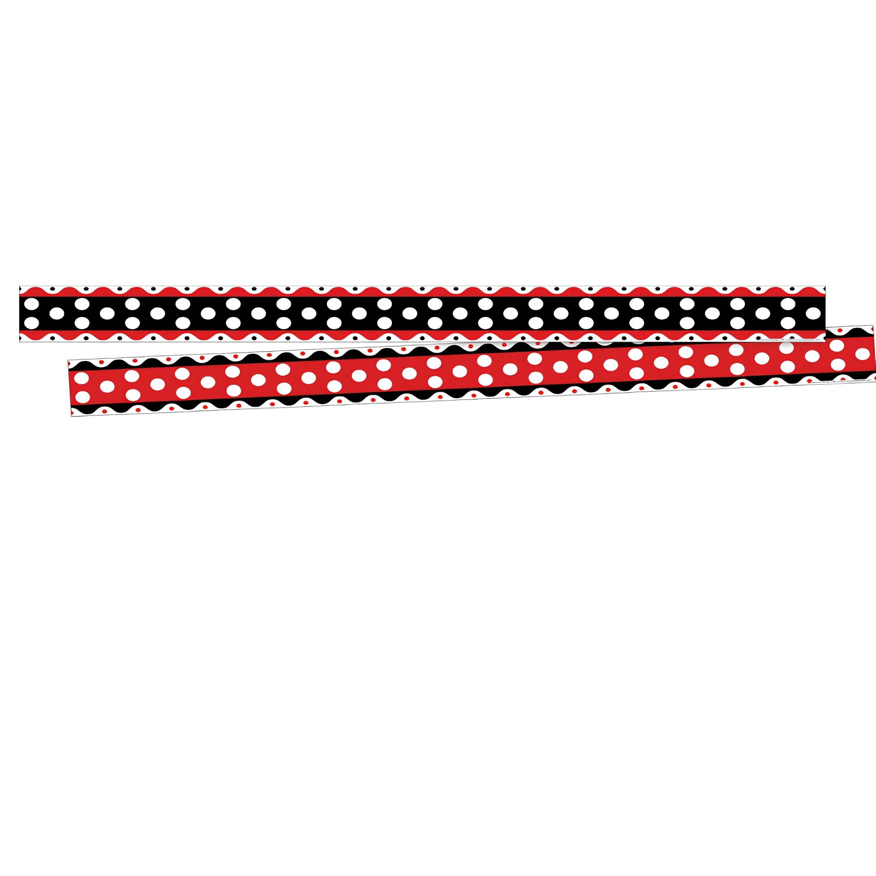 Just Dotty Double-Sided Bulletin Board Border - 12 strips