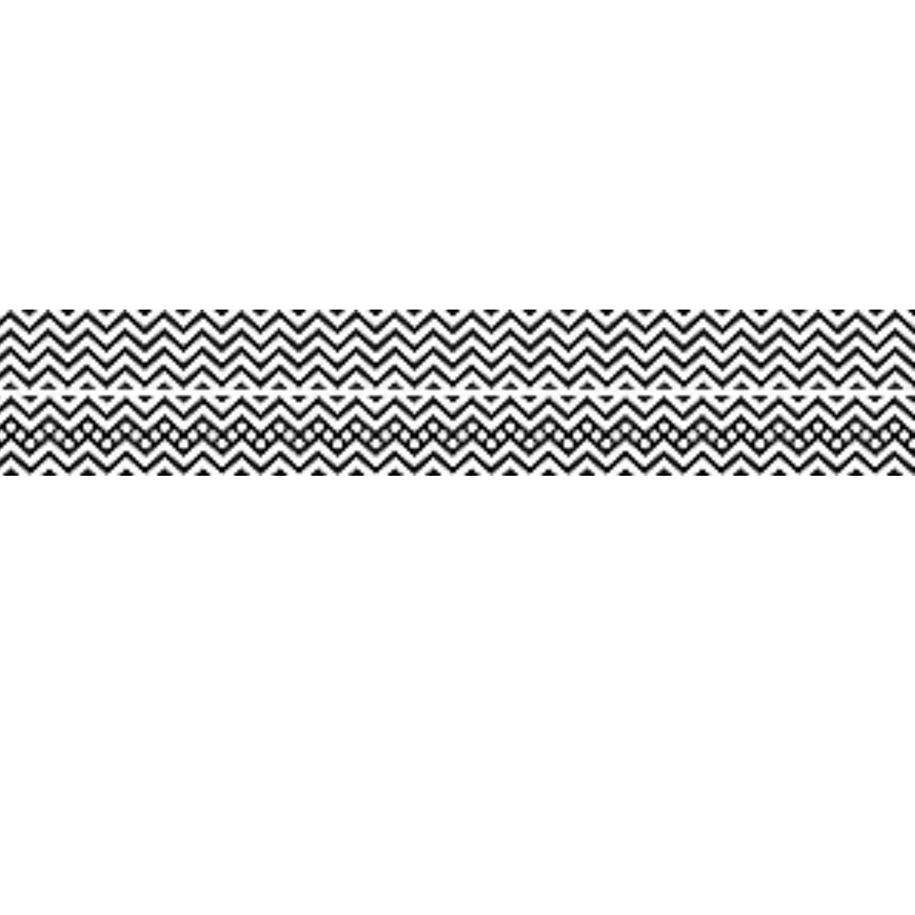 Barker Creek Double-Sided Bulletin Board Border, Black & White Chevron and Dots, 12-Pack