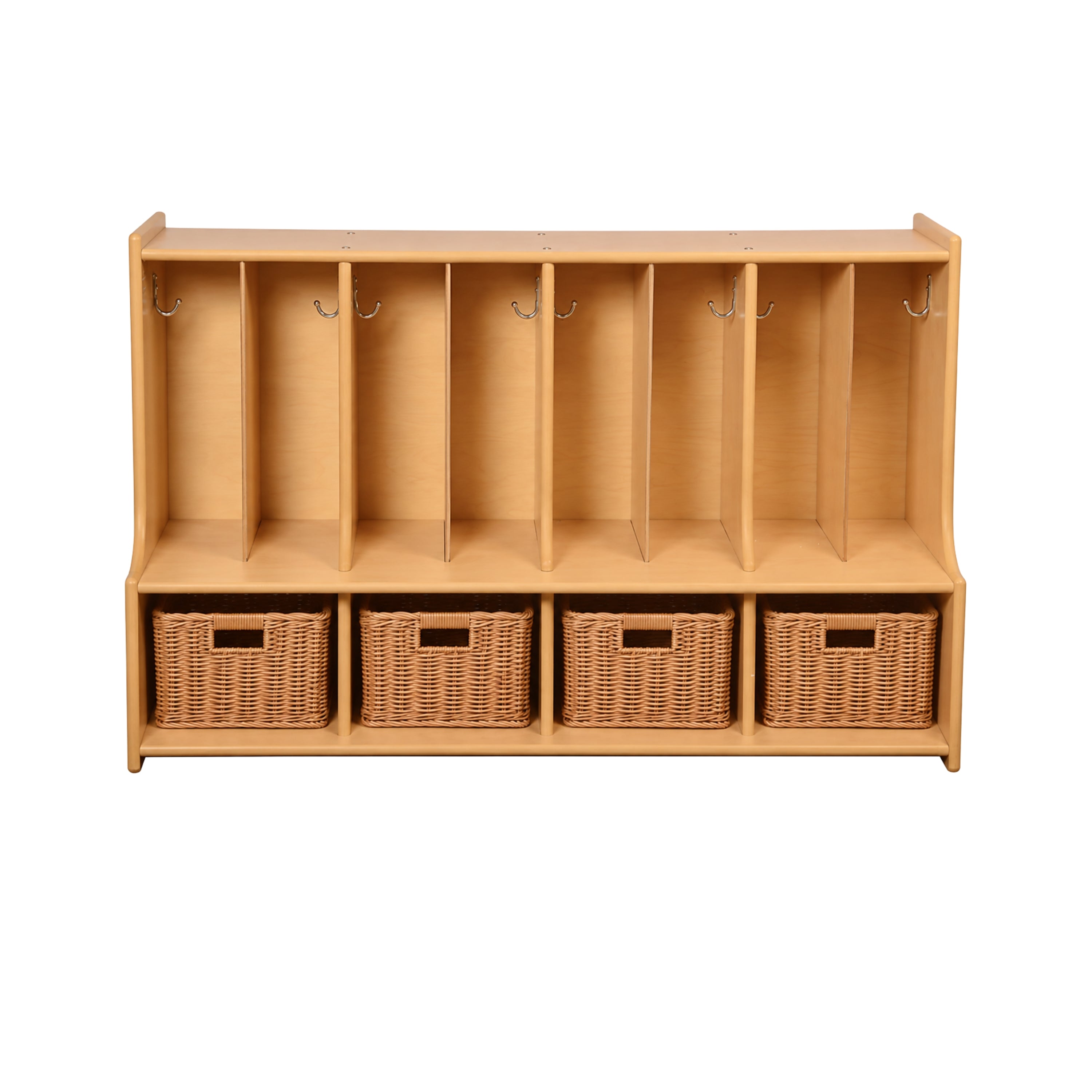 Toddler Locker & Woven Basket Storage Center