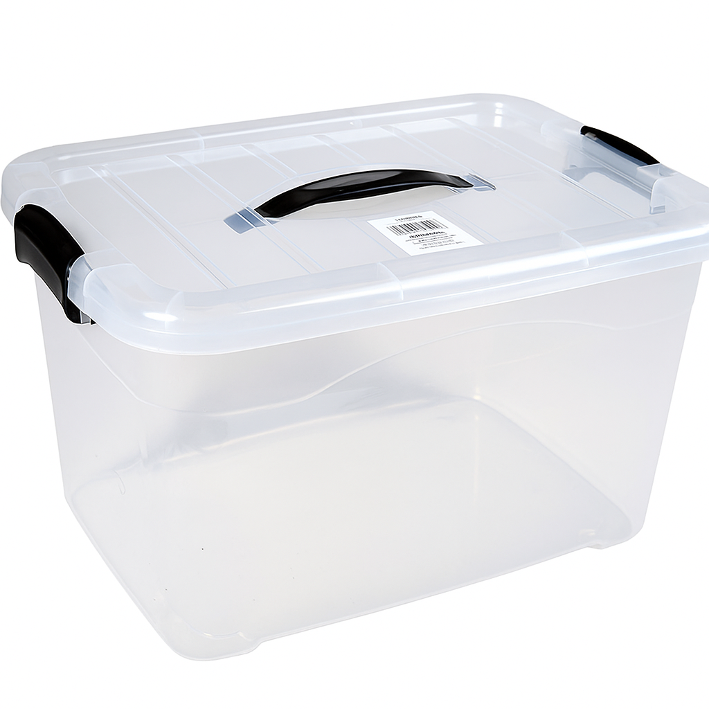 Locking Storage Tubs with Carrying Handle & Lids- Set of 3