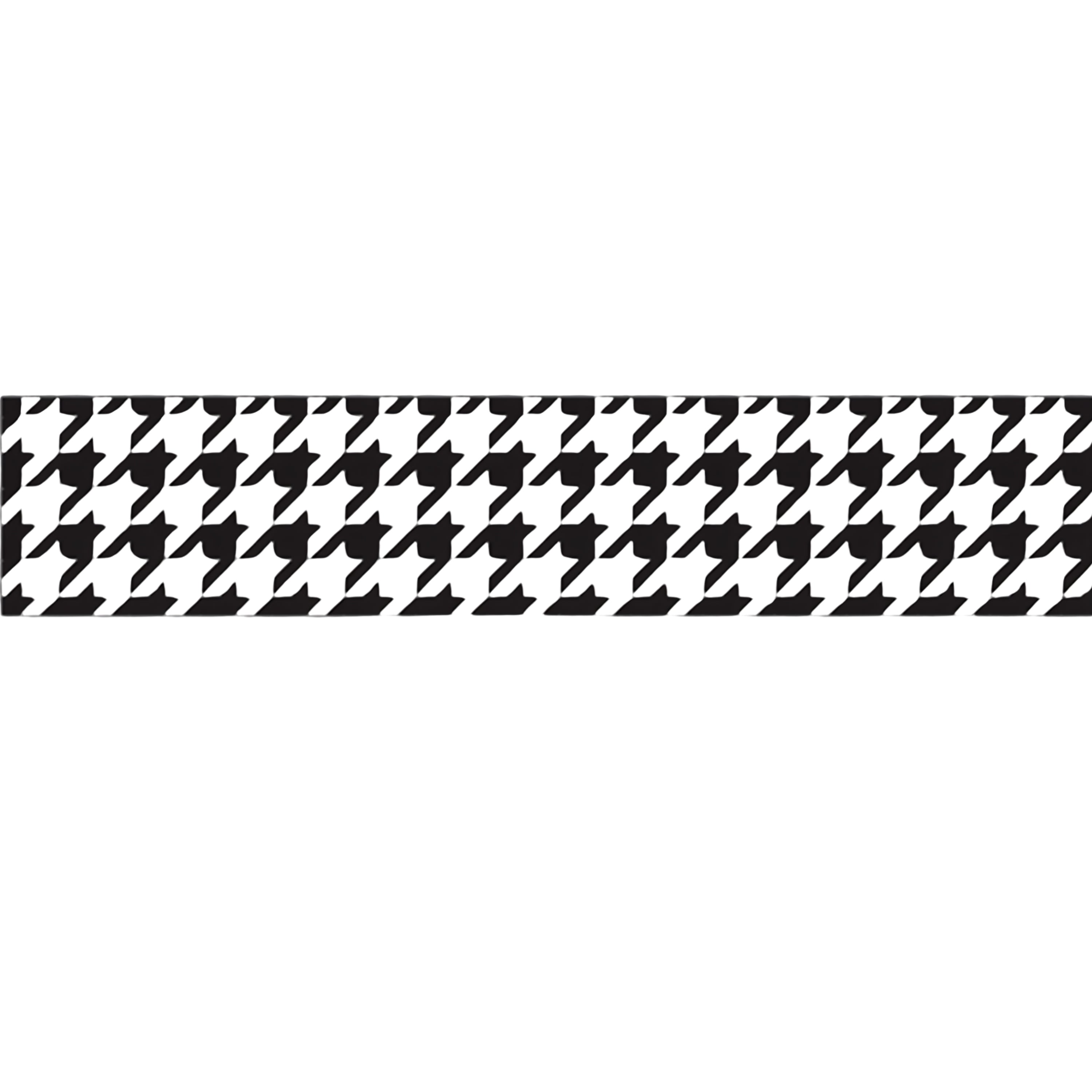 Black Houndstooth 3" Trimmers - 35ft
