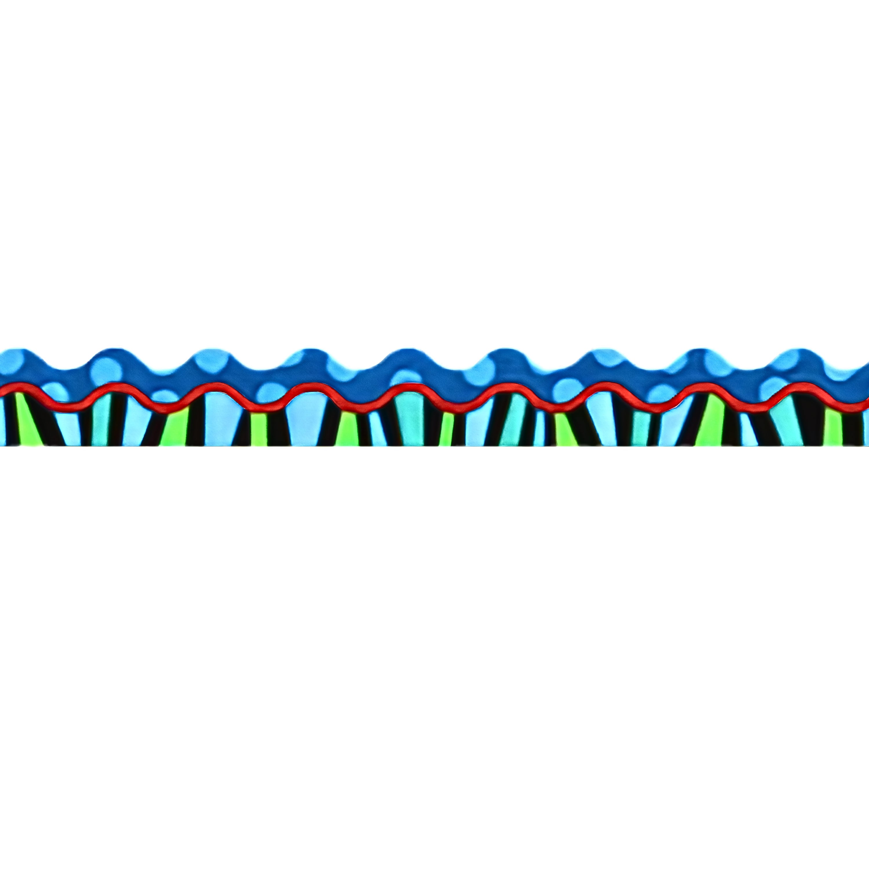 Stripes on Jumbo Dots Bulletin Board Border, 35 Feet
