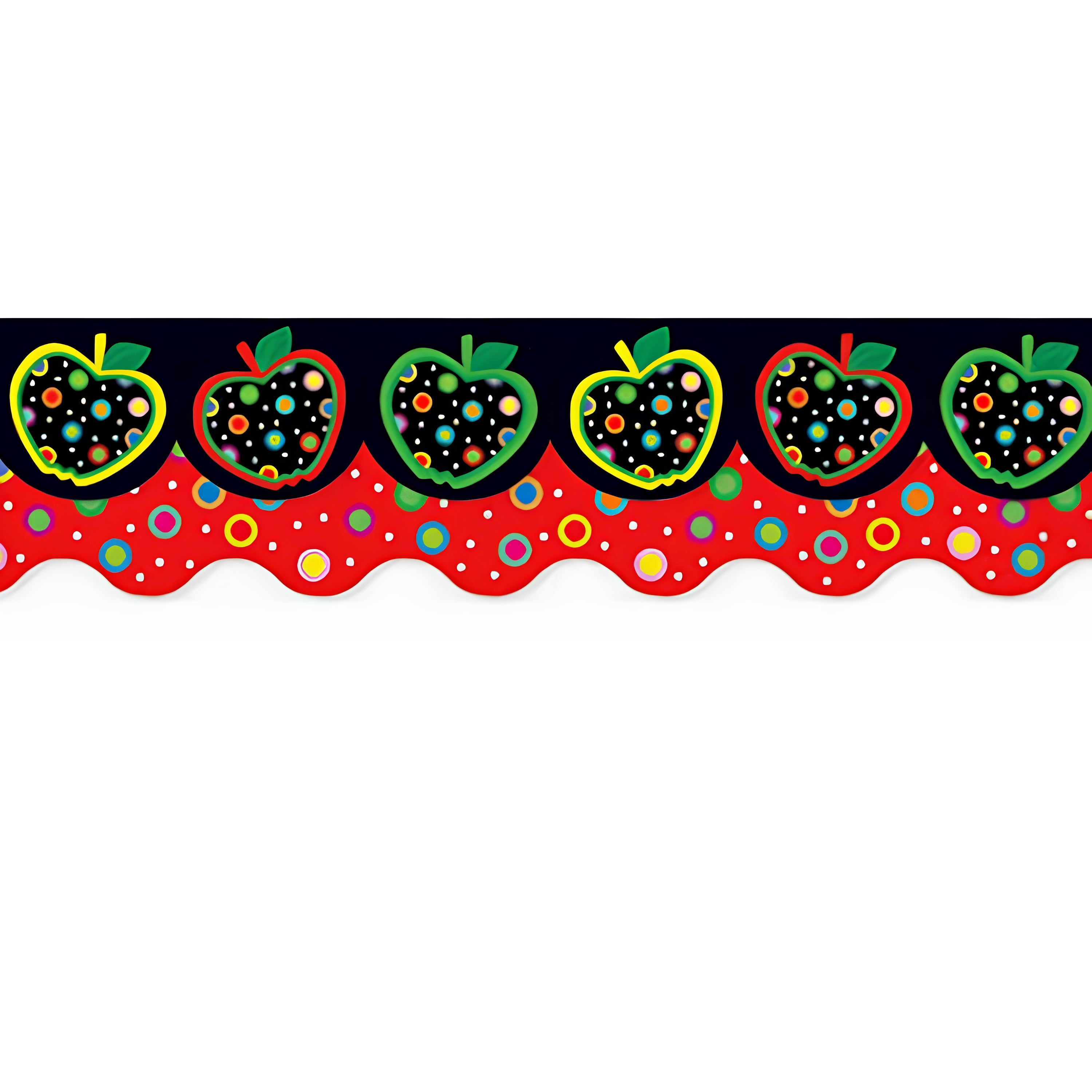 Apples and Dots Bulletin Board Border Set - 2 designs