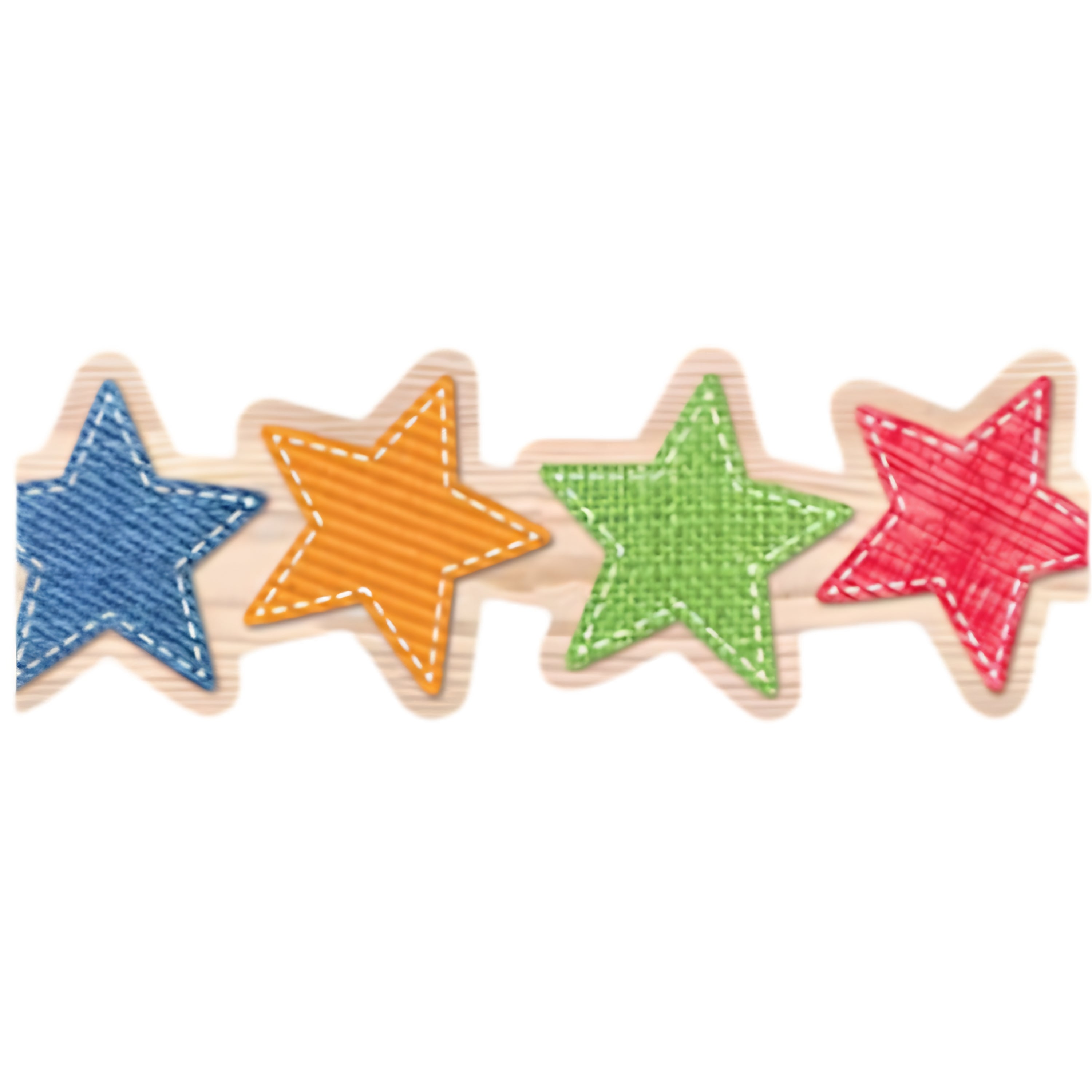 Upcycle Stars Bulletin Board Border, 35 Feet