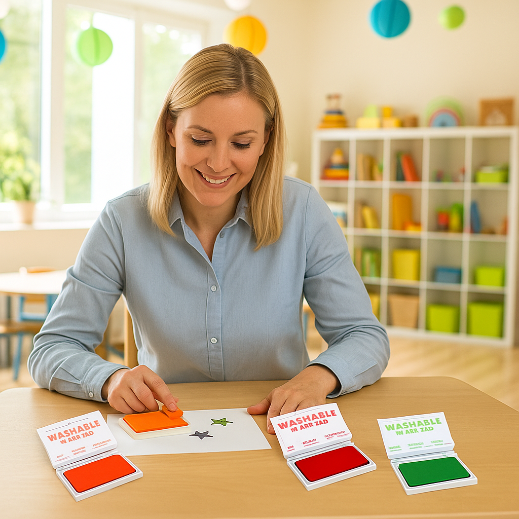 Colorful Classroom Stamp Pad Bundle - Set of 4