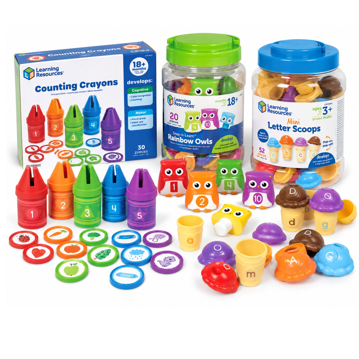 Colors, Counting & ABC Early Learning Bundle
