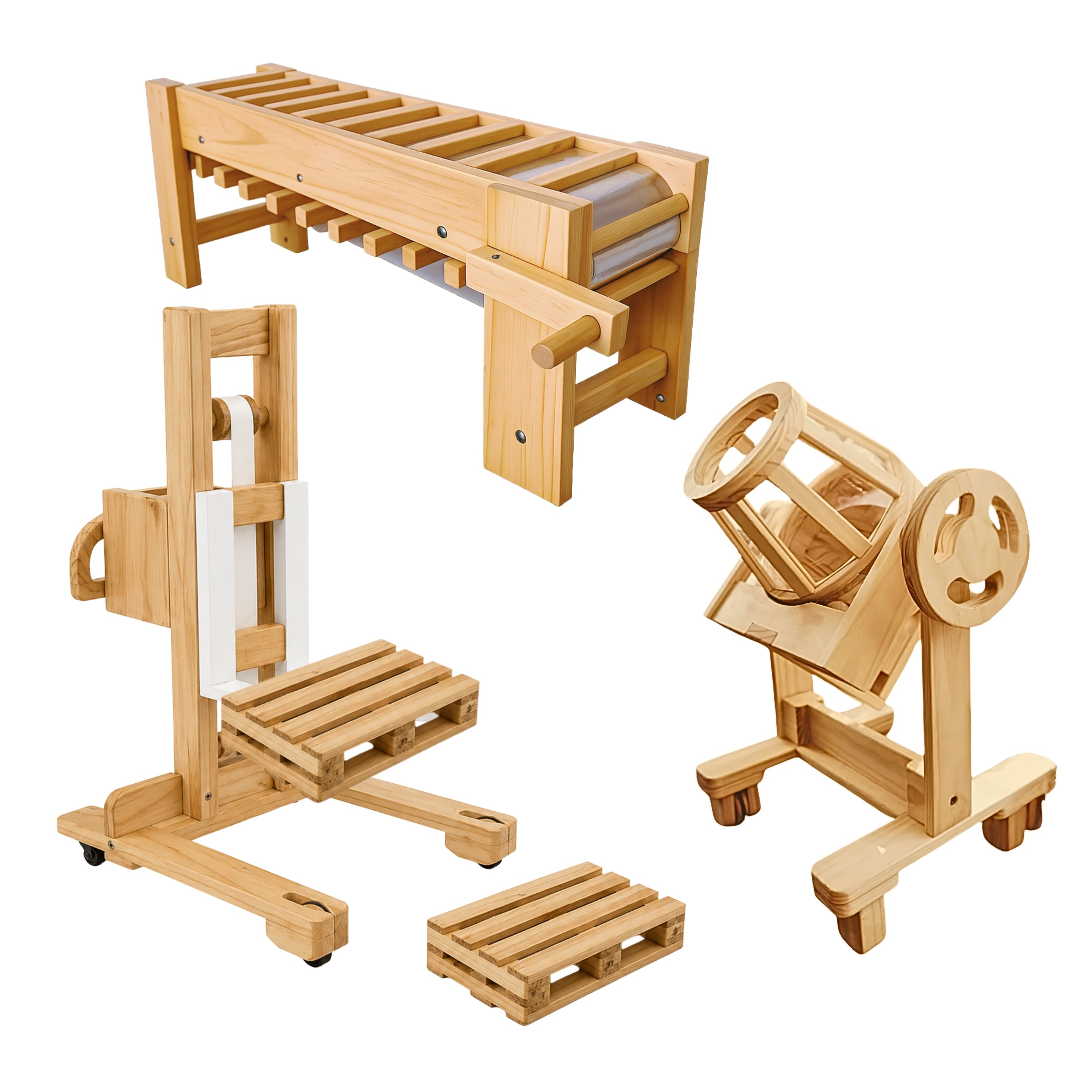 Natural Indoor/Outdoor Engineering Worksite Set