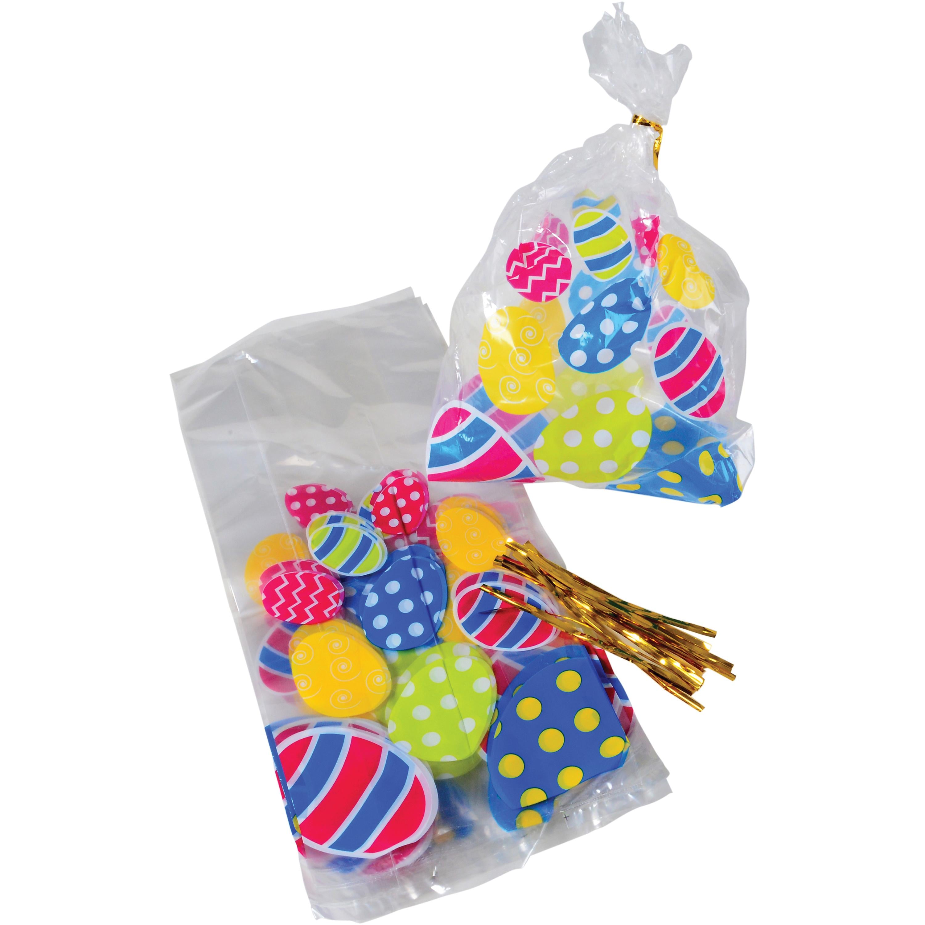 Easter Egg Cello Bags for Kids – 12 Pack Treat & Classroom Favor Bags