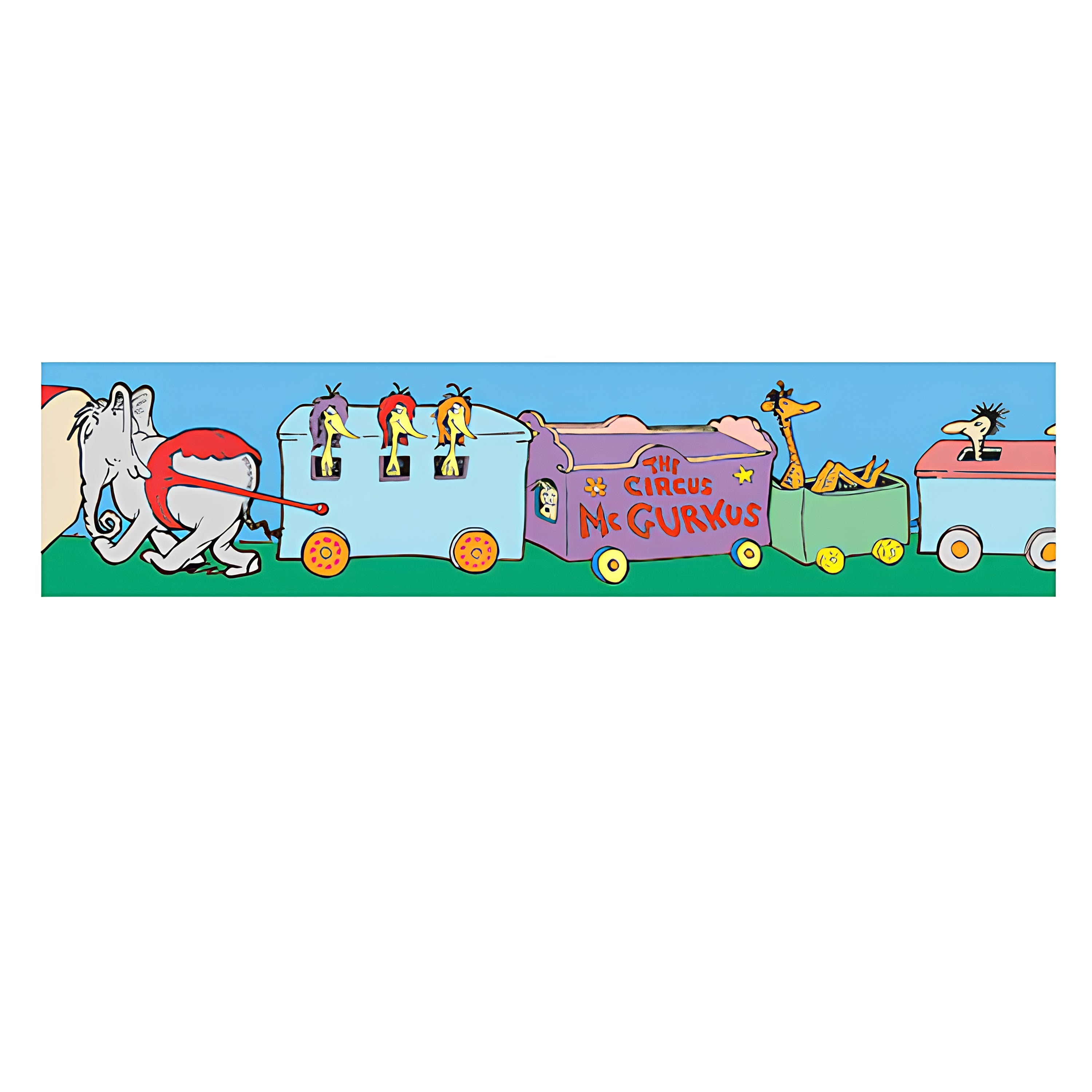 Dr Seuss If I Ran The Circus Trains Deco Trim