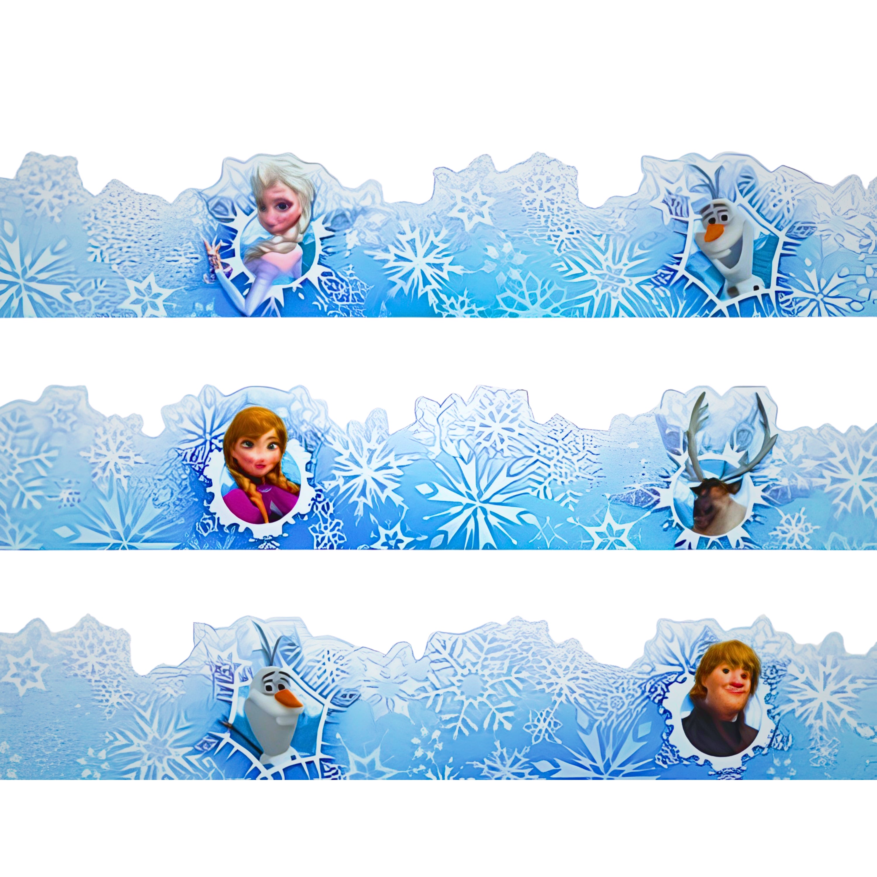 Eureka Disney Frozen Character Deco Trim Border 37 Total Ft.
