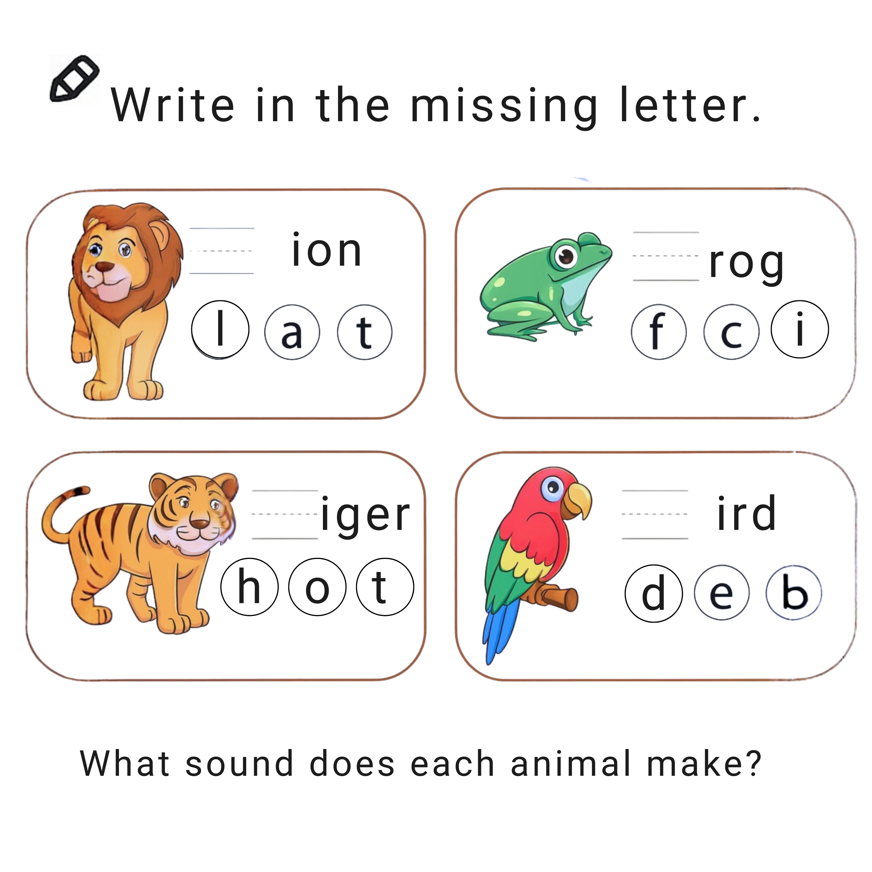 Wildlife Storytelling and Language Development Puppet Kit