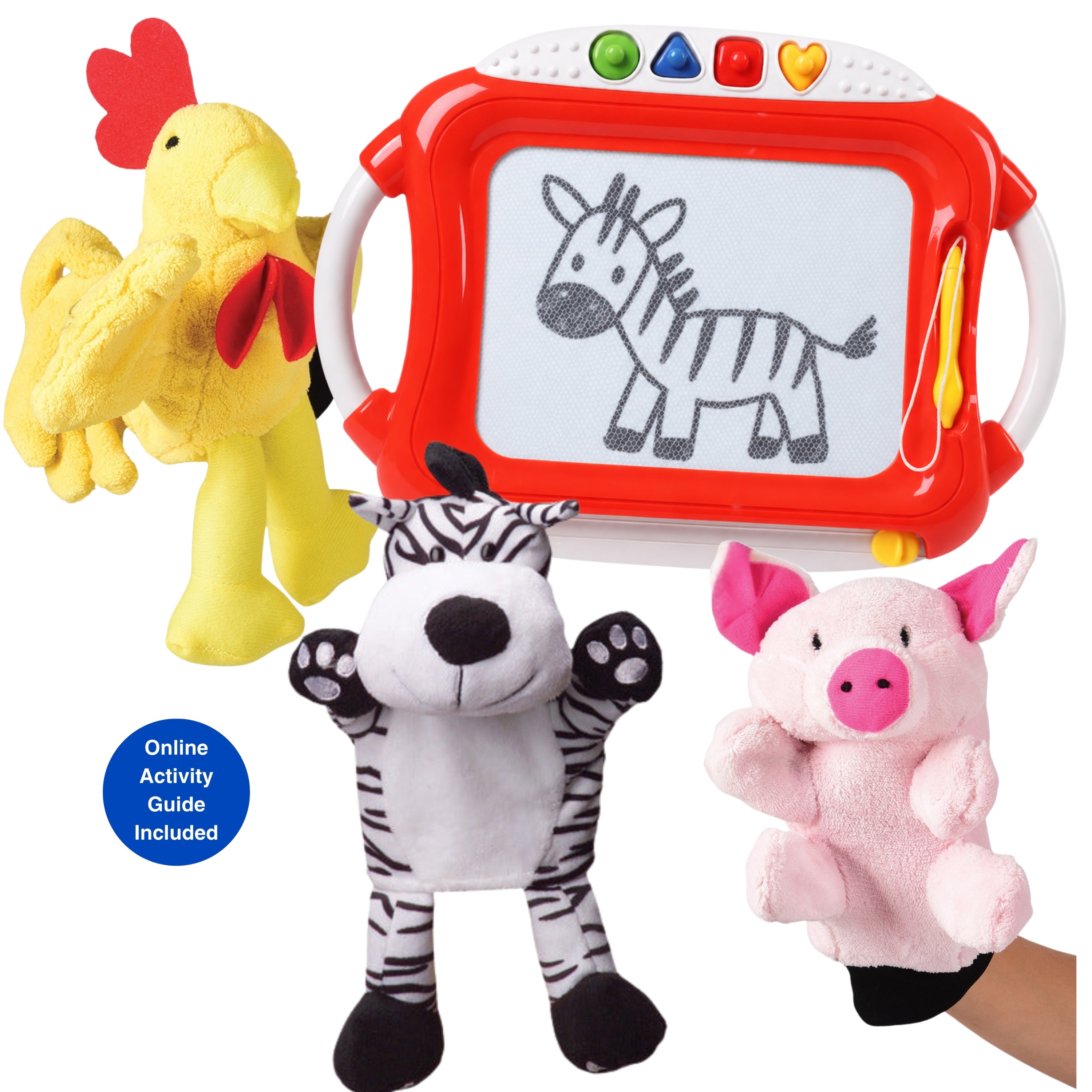 Puppet Storytelling & Drawing Learning Kit| Early Literacy, Fine Motor, and Creative Expression Set
