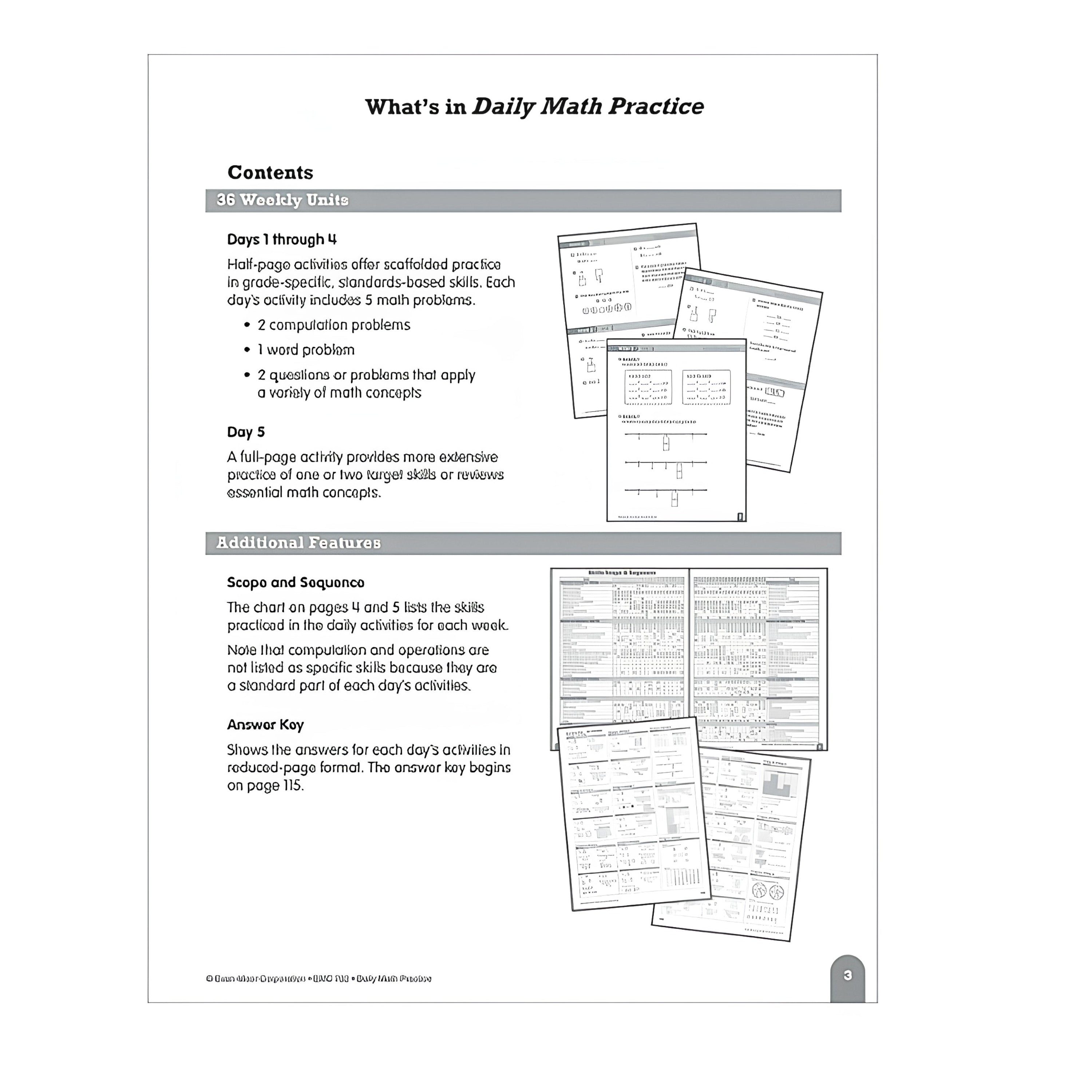 Daily Math Practice Workbook Grade 3