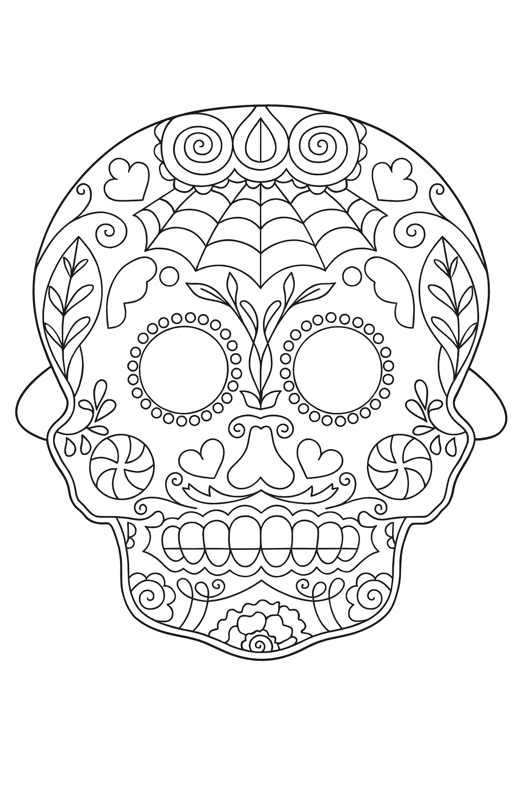 Day of the Dead Masks – 12-Pack