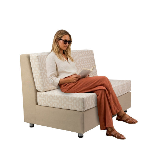 Sunbrella Outdoor Armless Sofa - 2 Pc