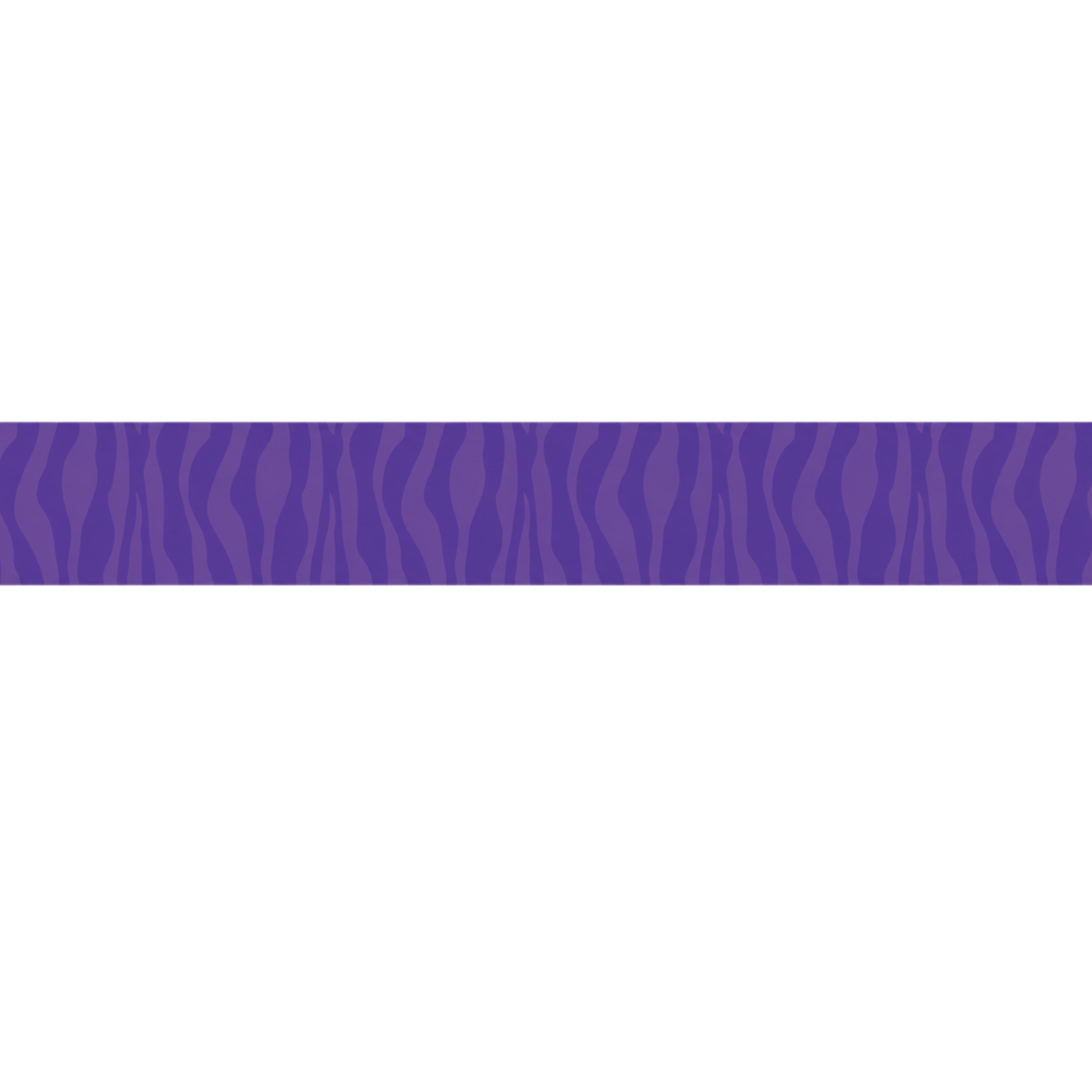 Double-Sided Purple Animal Print Trimmers - 36 ft