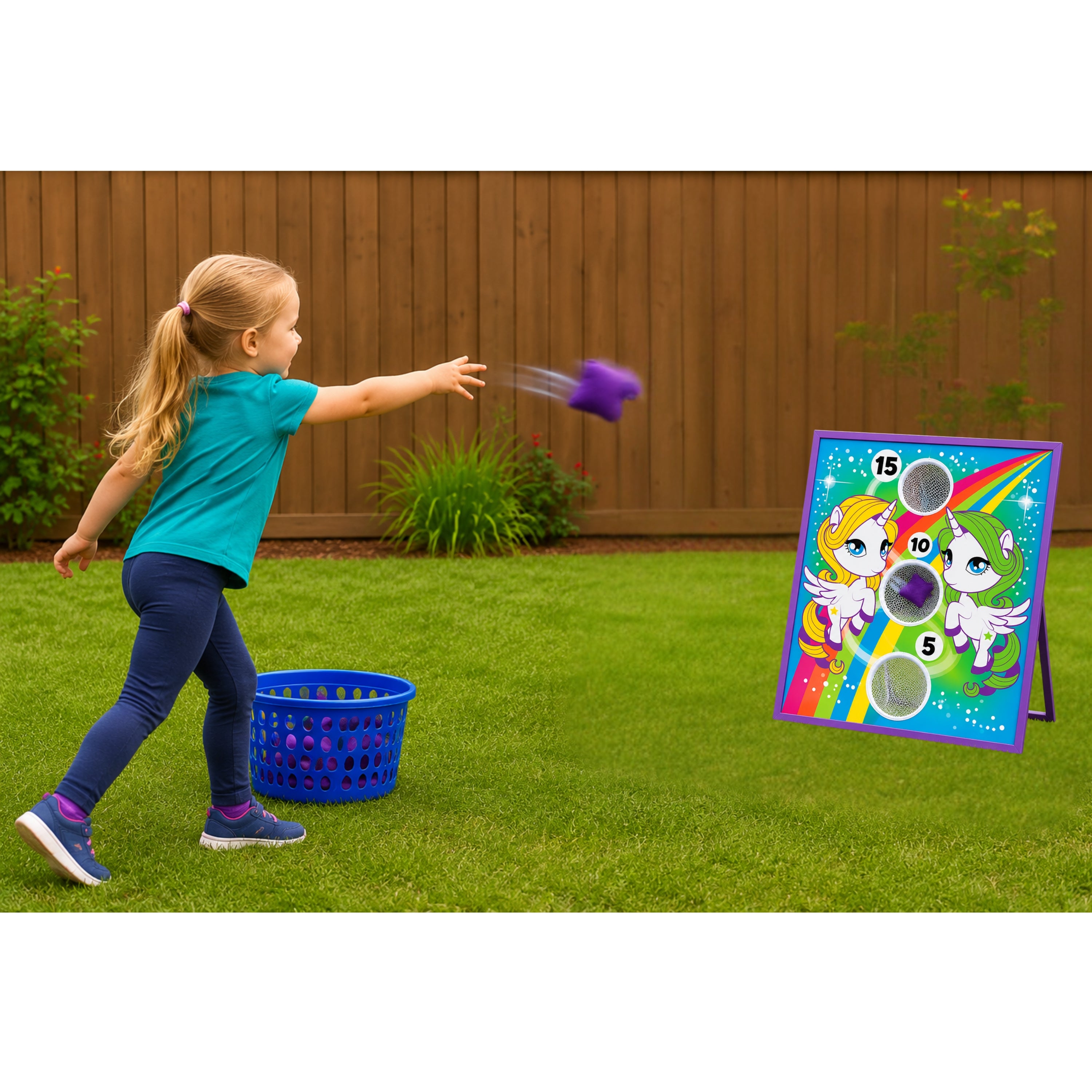 Aiming & Tossing Board Game with Beanbags