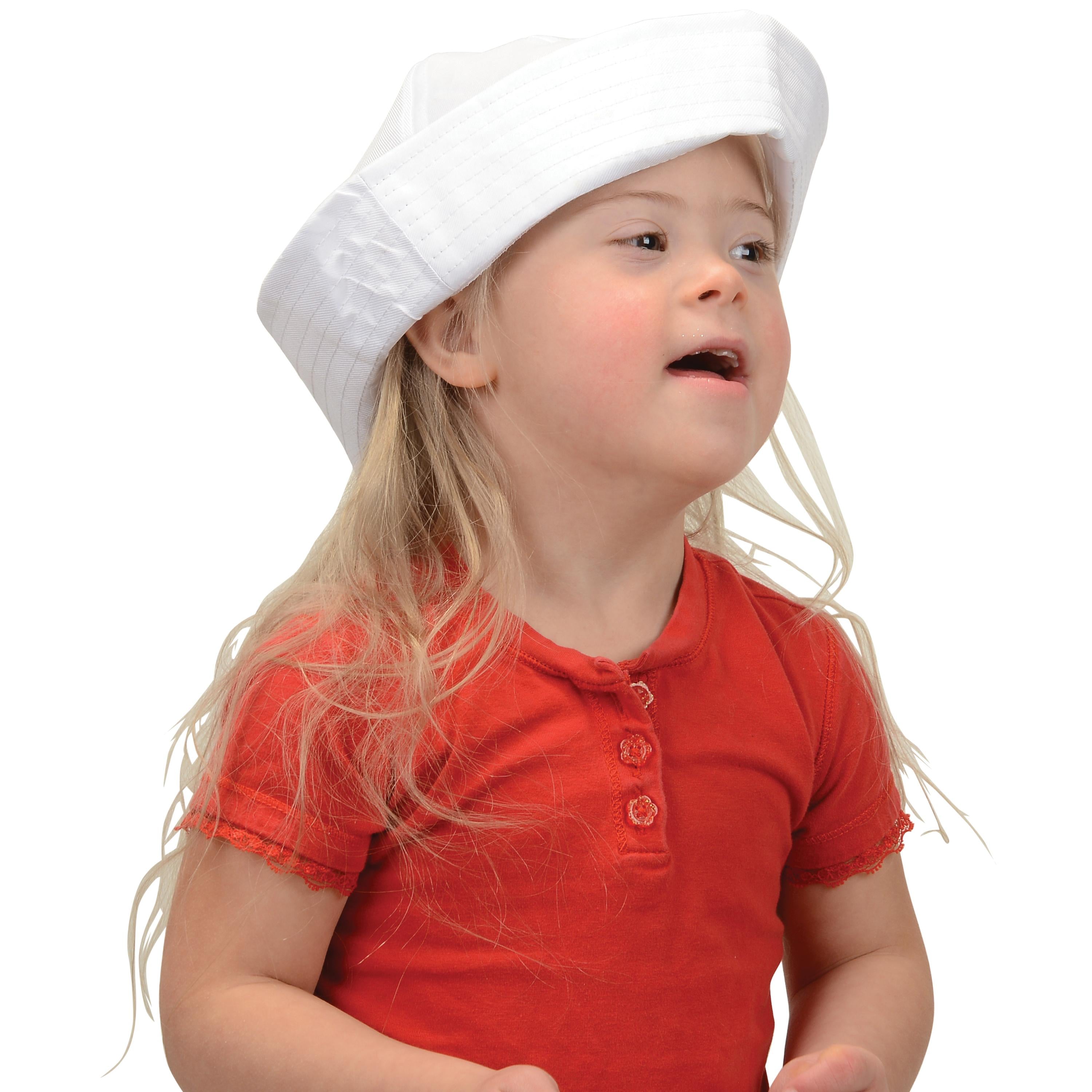 White Sailor Hat for Kids – Nautical Costume & Dress-Up Cap