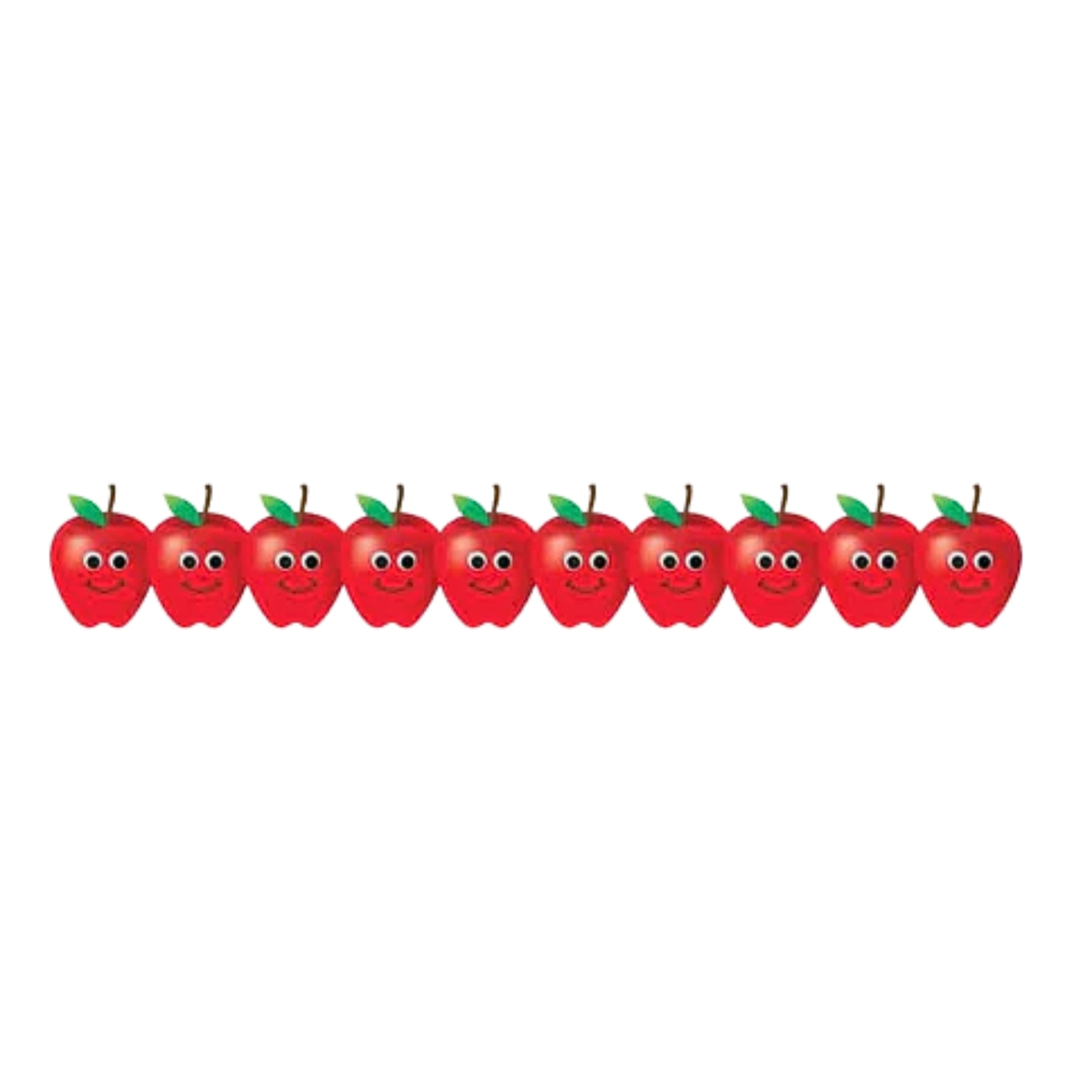 Hygloss Products Happy Apples Die-Cut Bulletin Board Border