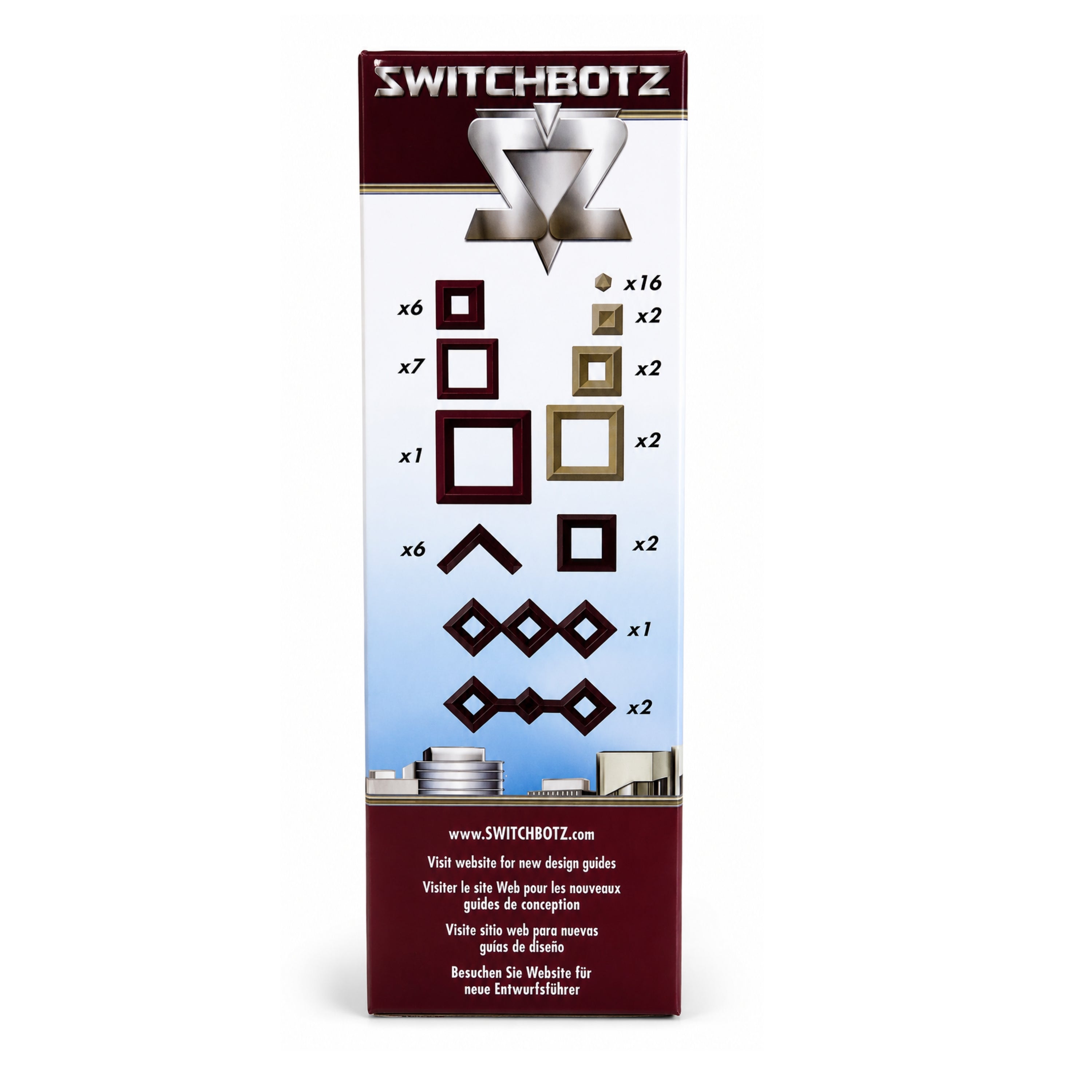 Switchbotz® Carbonite Series Dyno Set – 47 Piece Building Kit - Wedgits