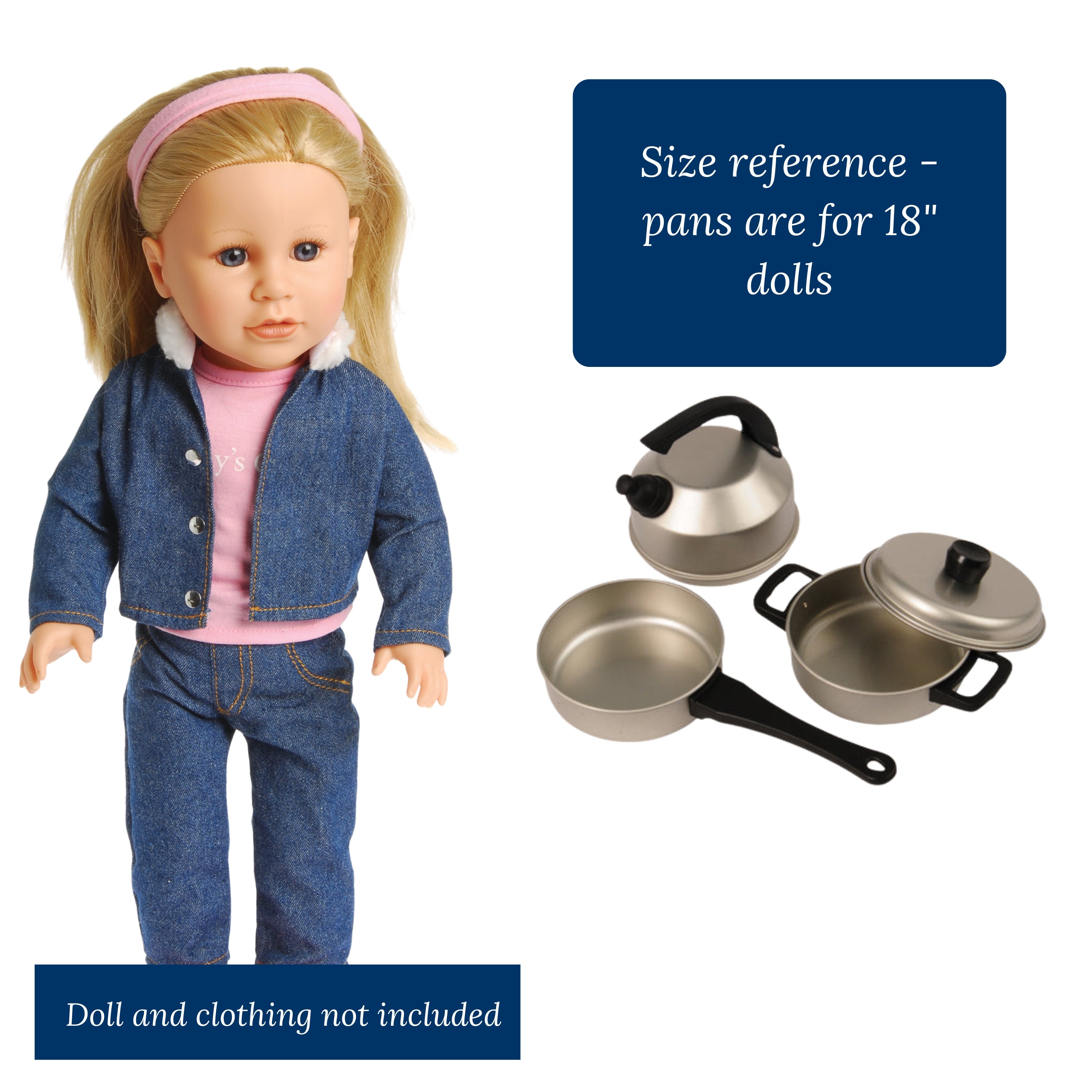 Pots & Pans for 18" Doll