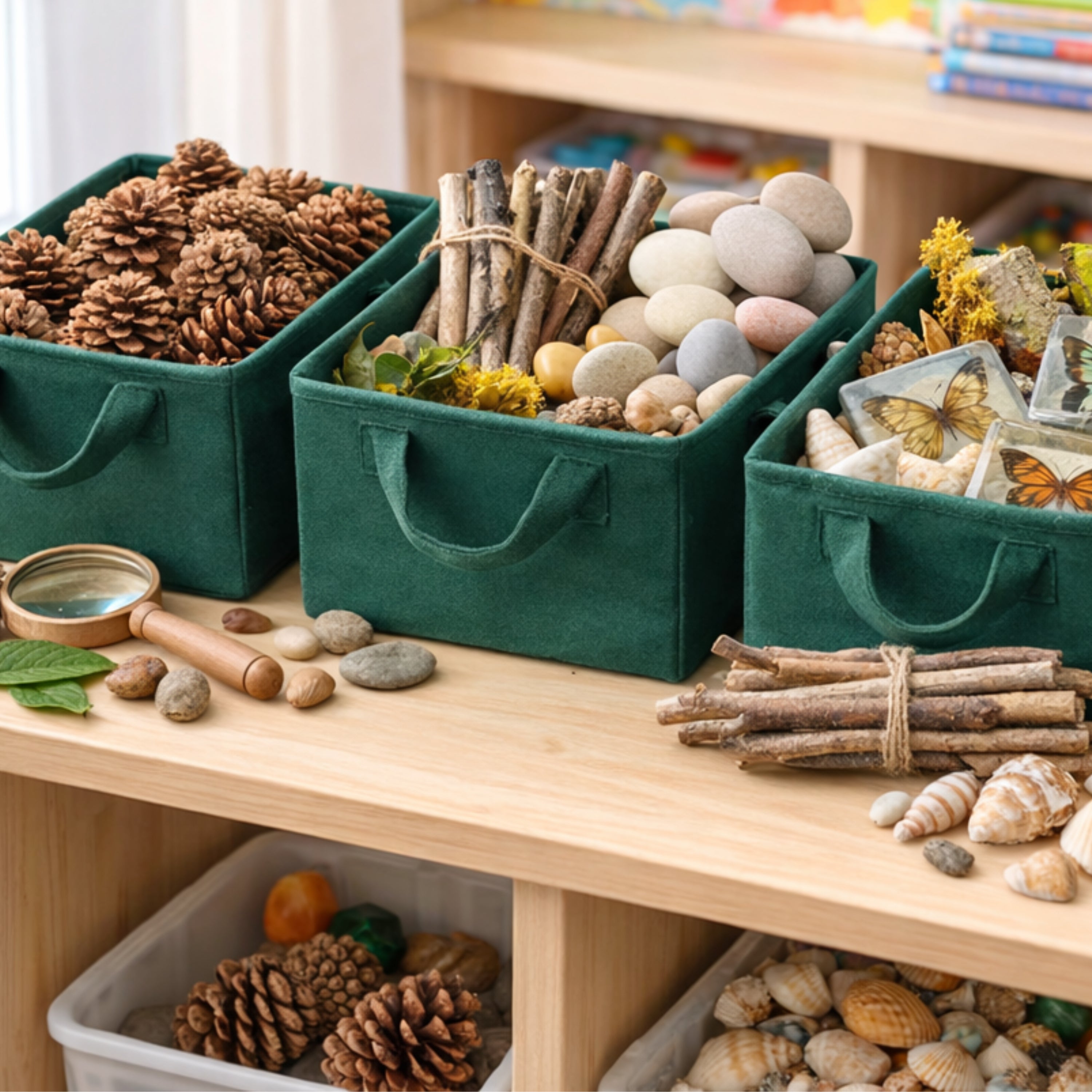 Nature Exploration Storage Baskets – Set of 3