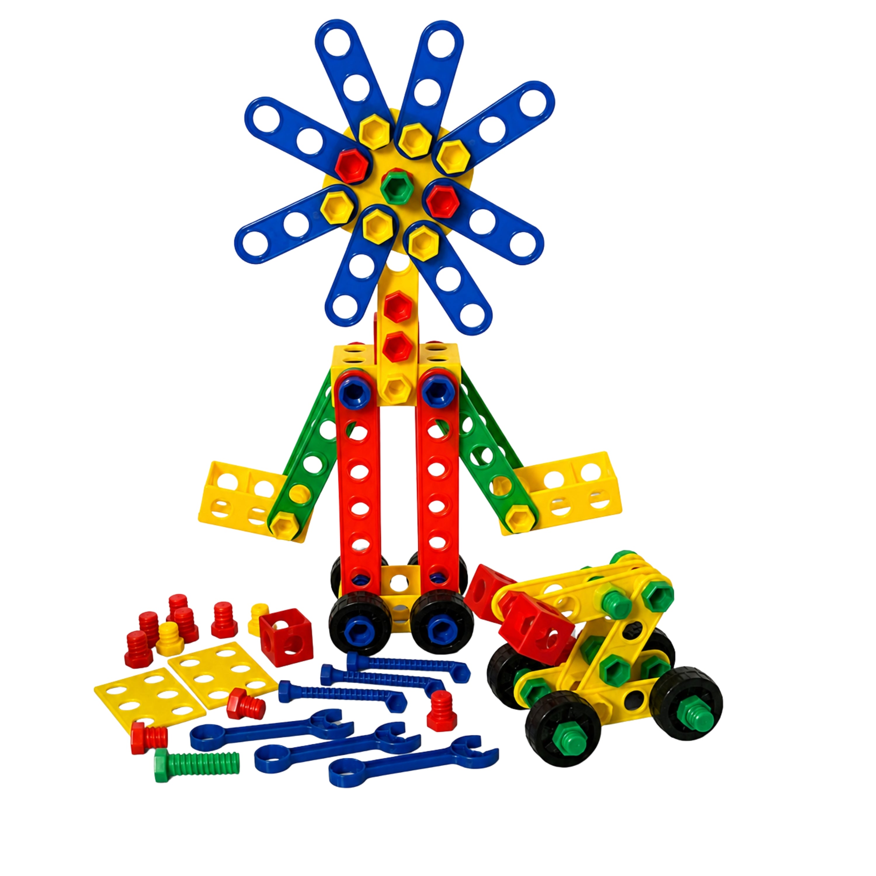 Brightly Colored Nuts & Bolts Construction Builders – Fine Motor & STEM Skill Set