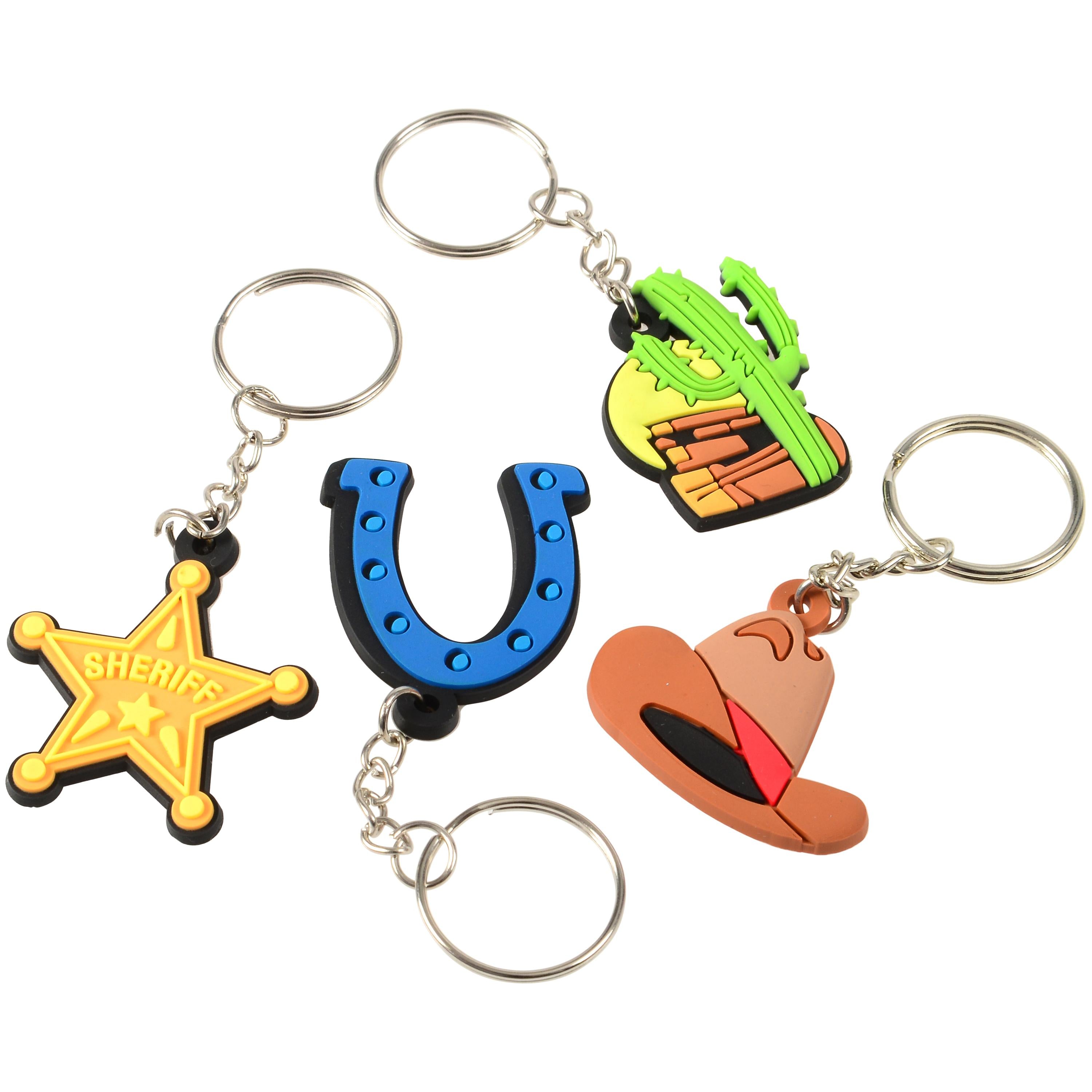 Camp Rewards Western Theme Backpack Charms/Keychain – Set of 12