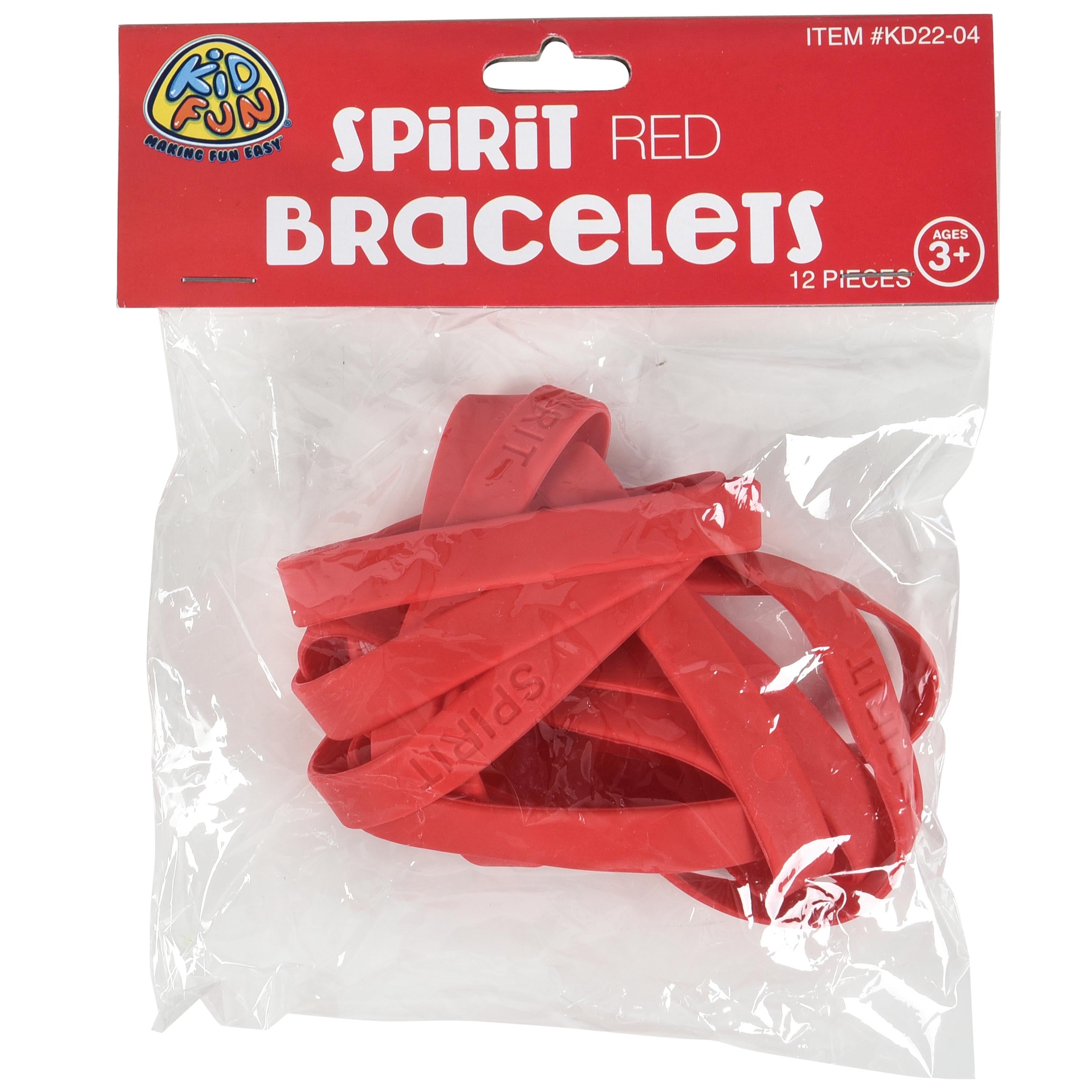 Soft Sensory SPIRIT Bracelets – Red - Set of 12