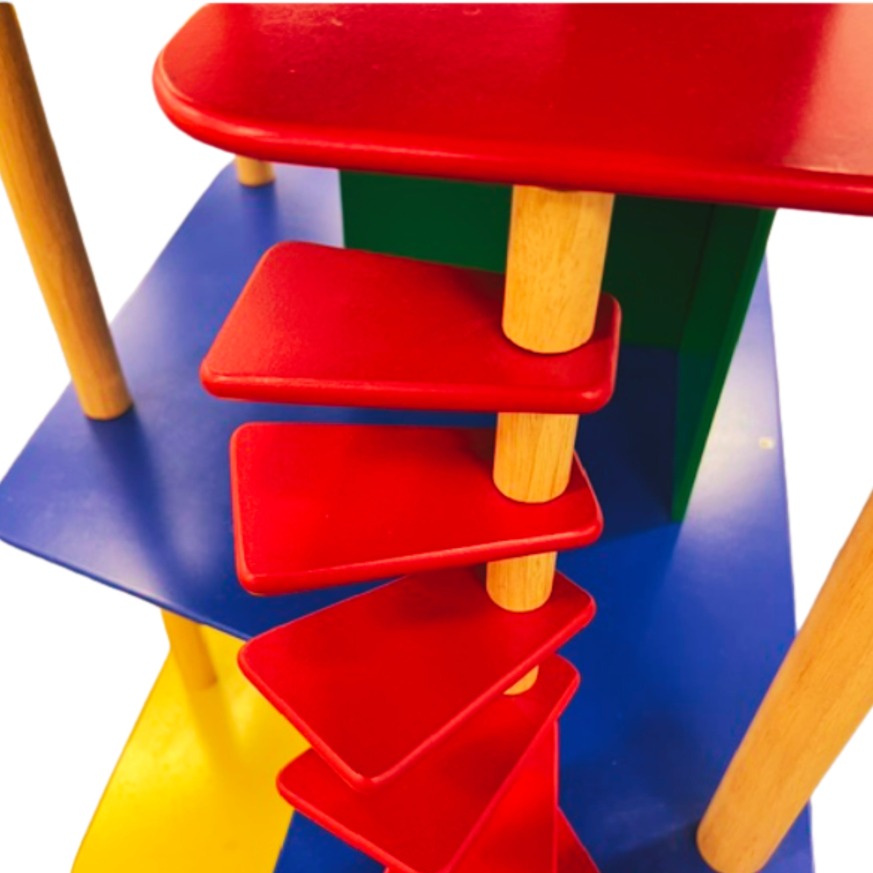 Collaborative Wooden 3-Story Playhouse - Furniture Included