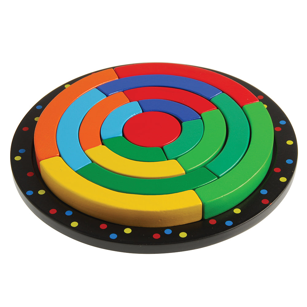 Colorful Wooden Circle Puzzle