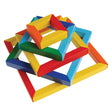 Wooden Square 3D Puzzle: Build Skills & Shape Recognition