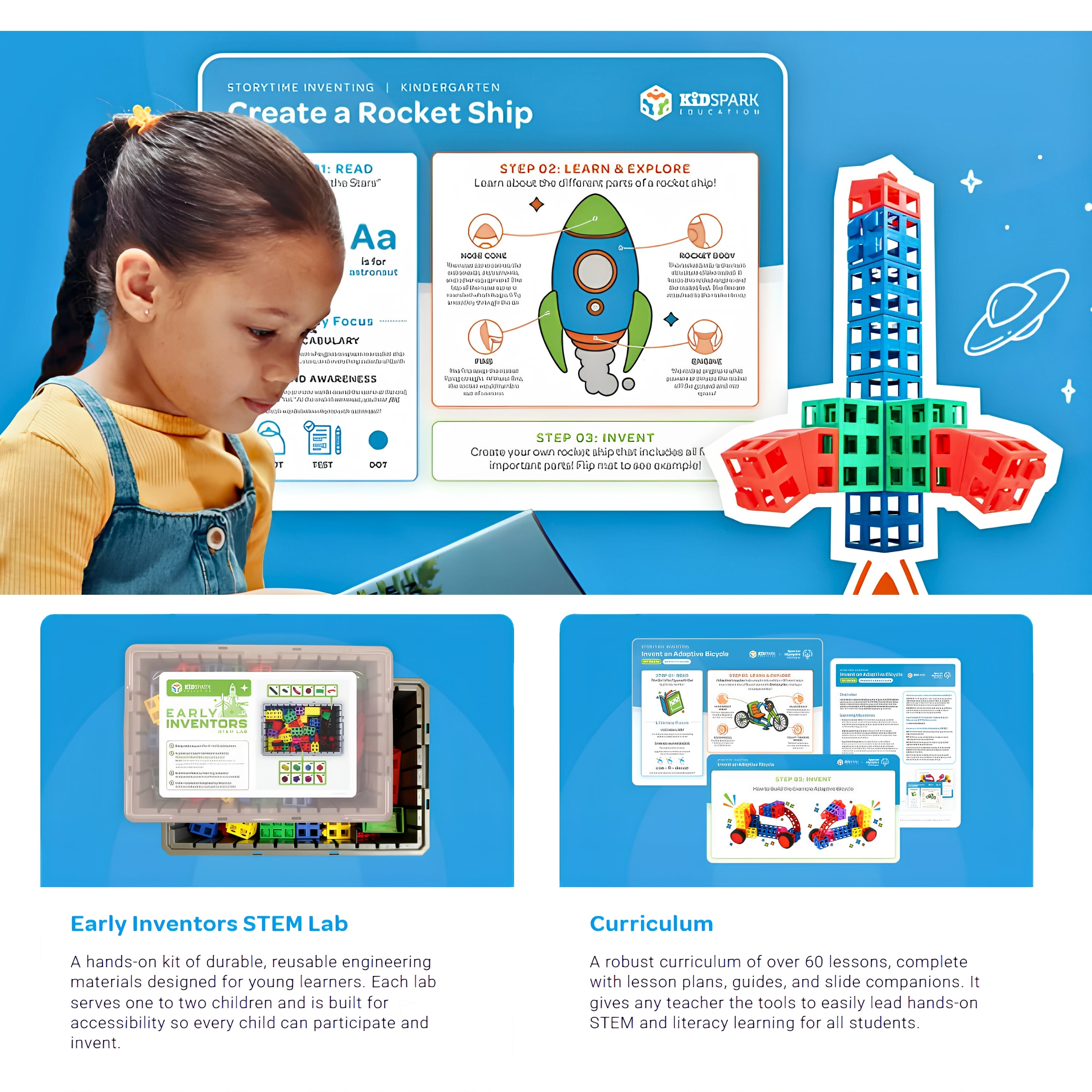 8-Student STEM & Literacy Program Package | PreK-1 | Kid Spark Education