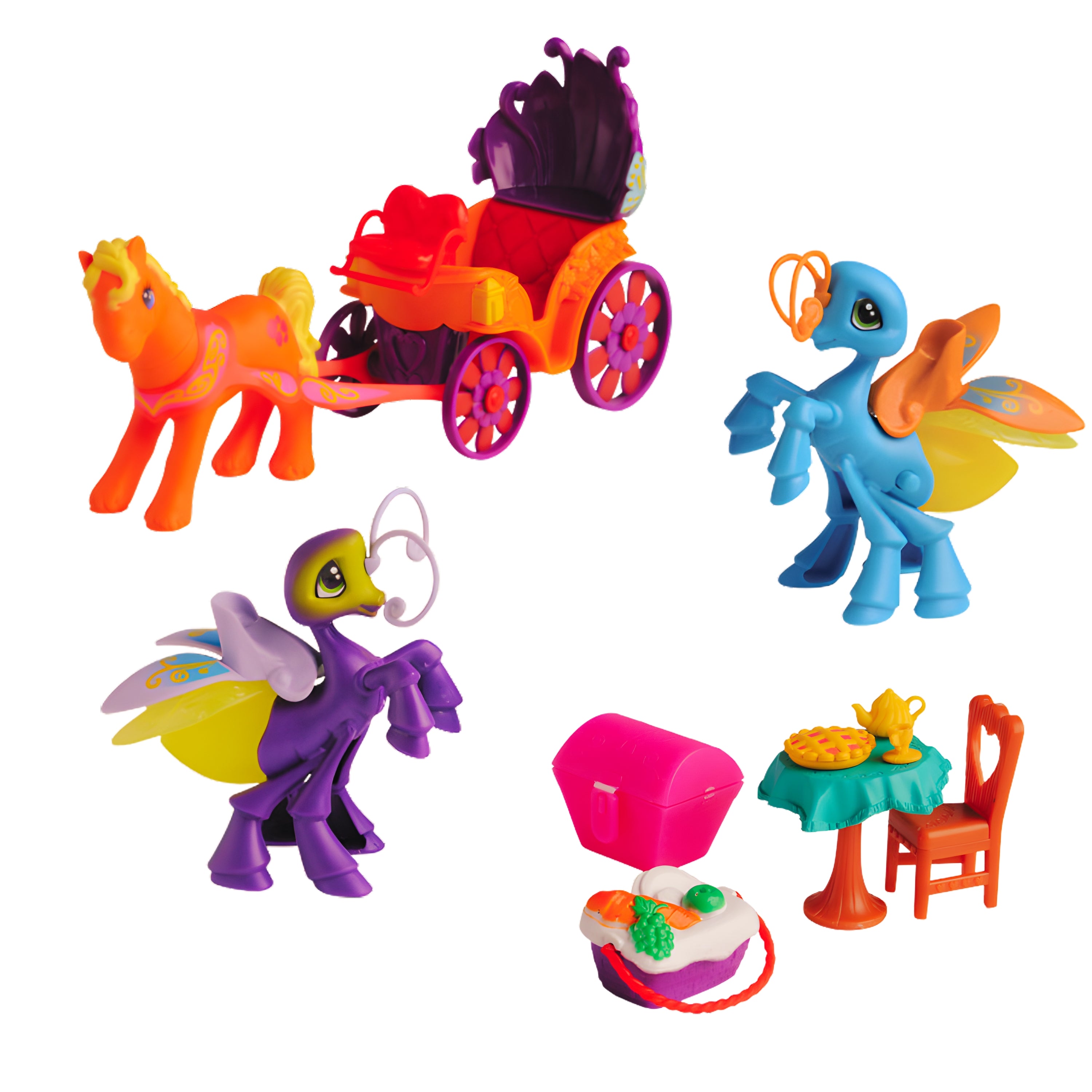 Fairy-kins 28-Piece Play Set with Light-Up Lightning Bugs and Accessories