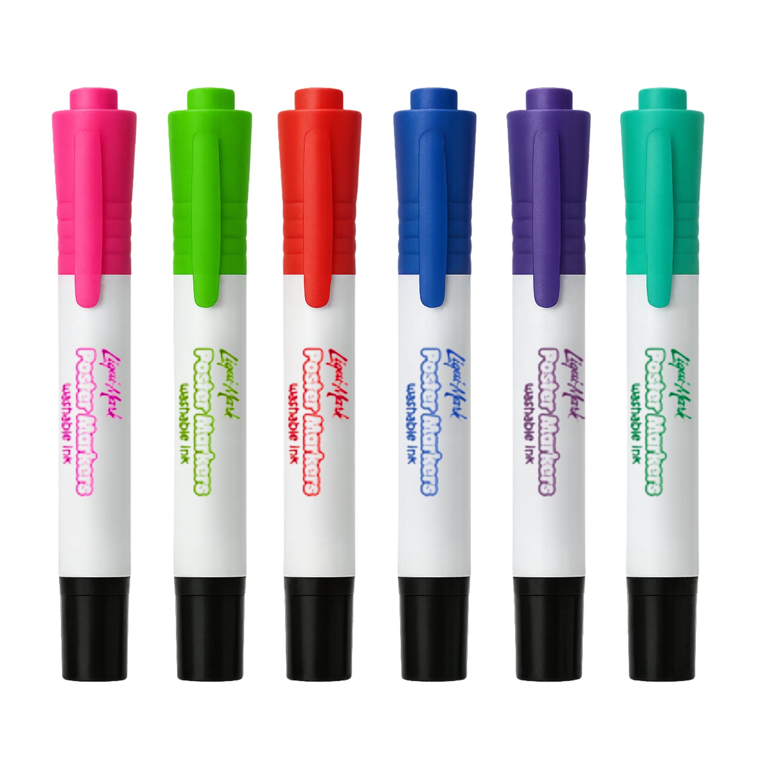 Double Ended Poster Markers Wth Washable Ink