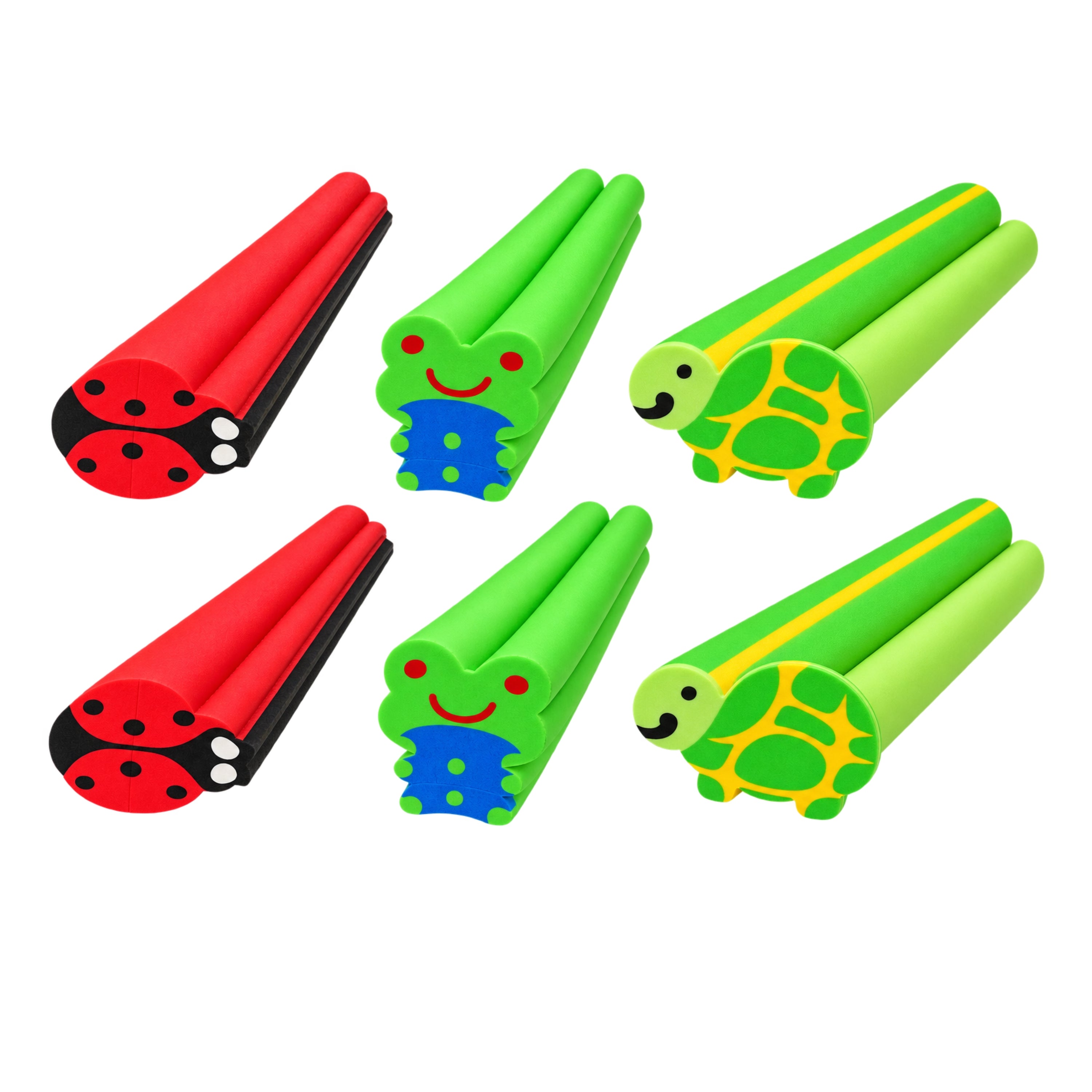 Jumbo Animal Erasers - Set of 6
