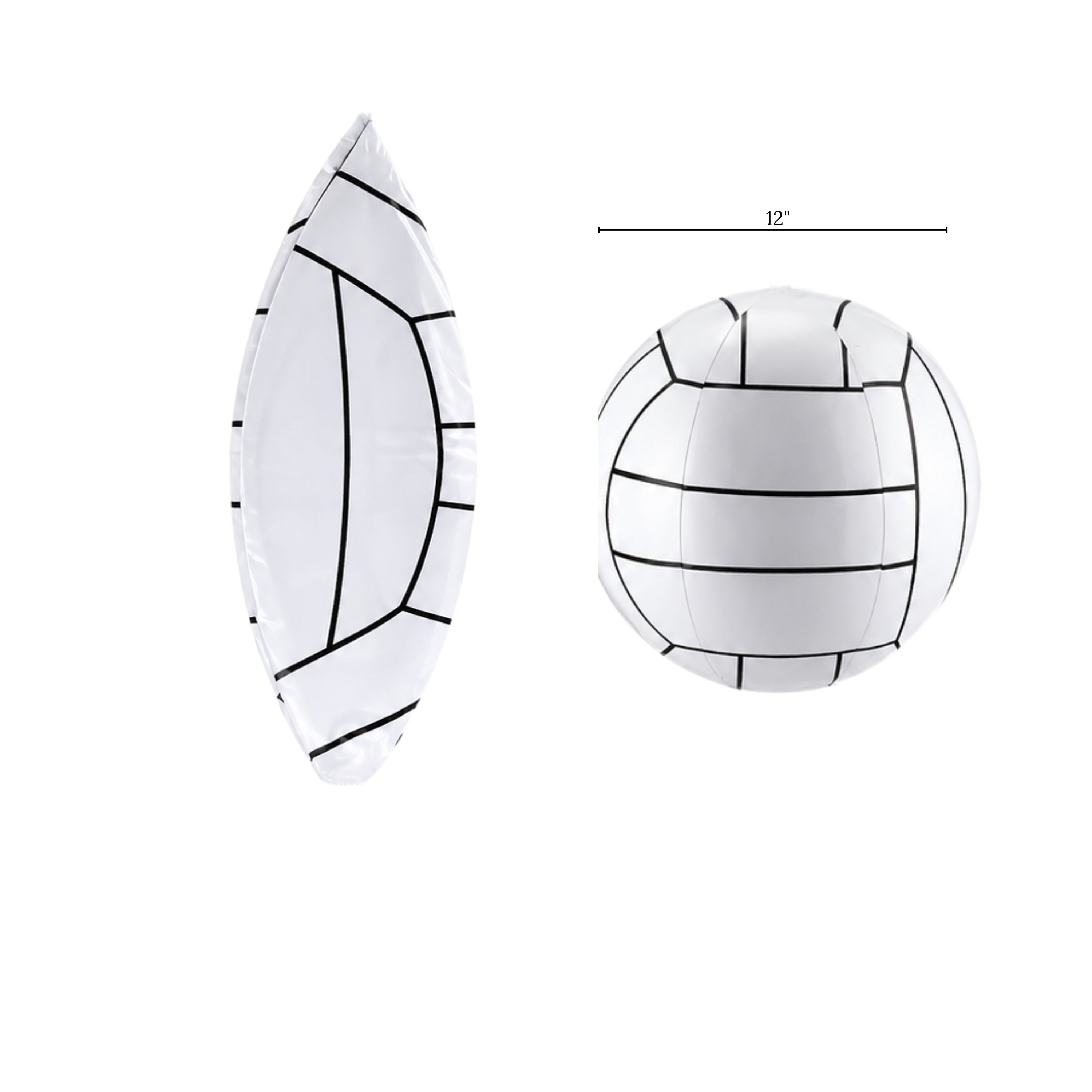 Lightweight Inflatable Toss & Kick Ball - Set of 12