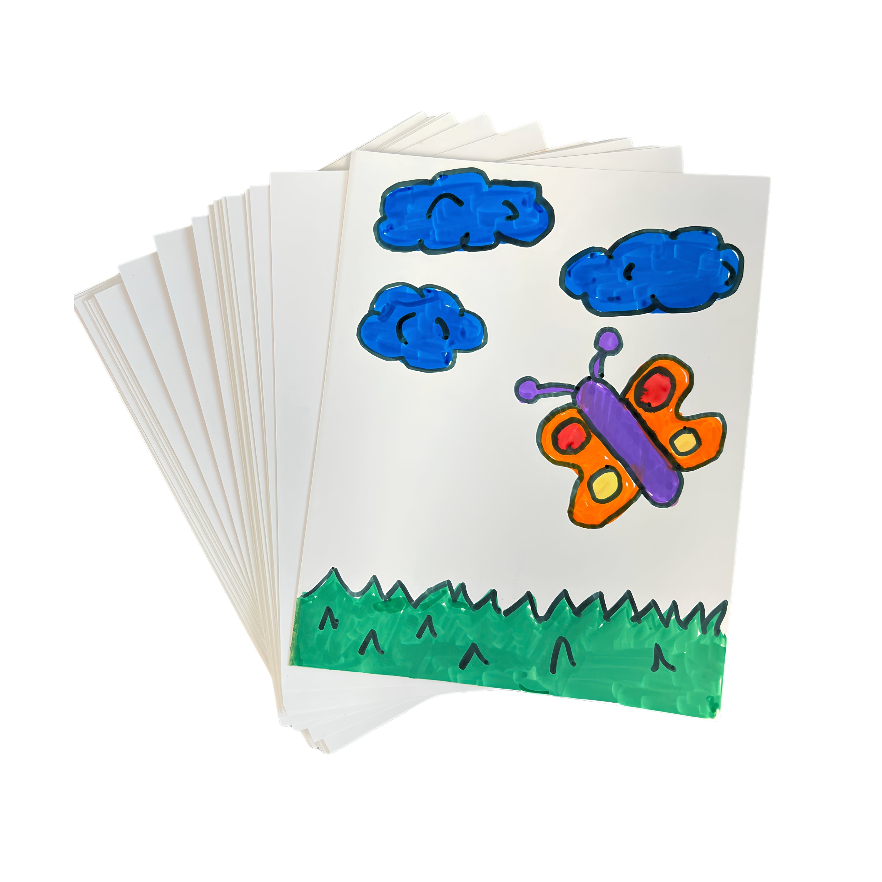 White Cardstock 7.5" x 6" - 24 Sheets