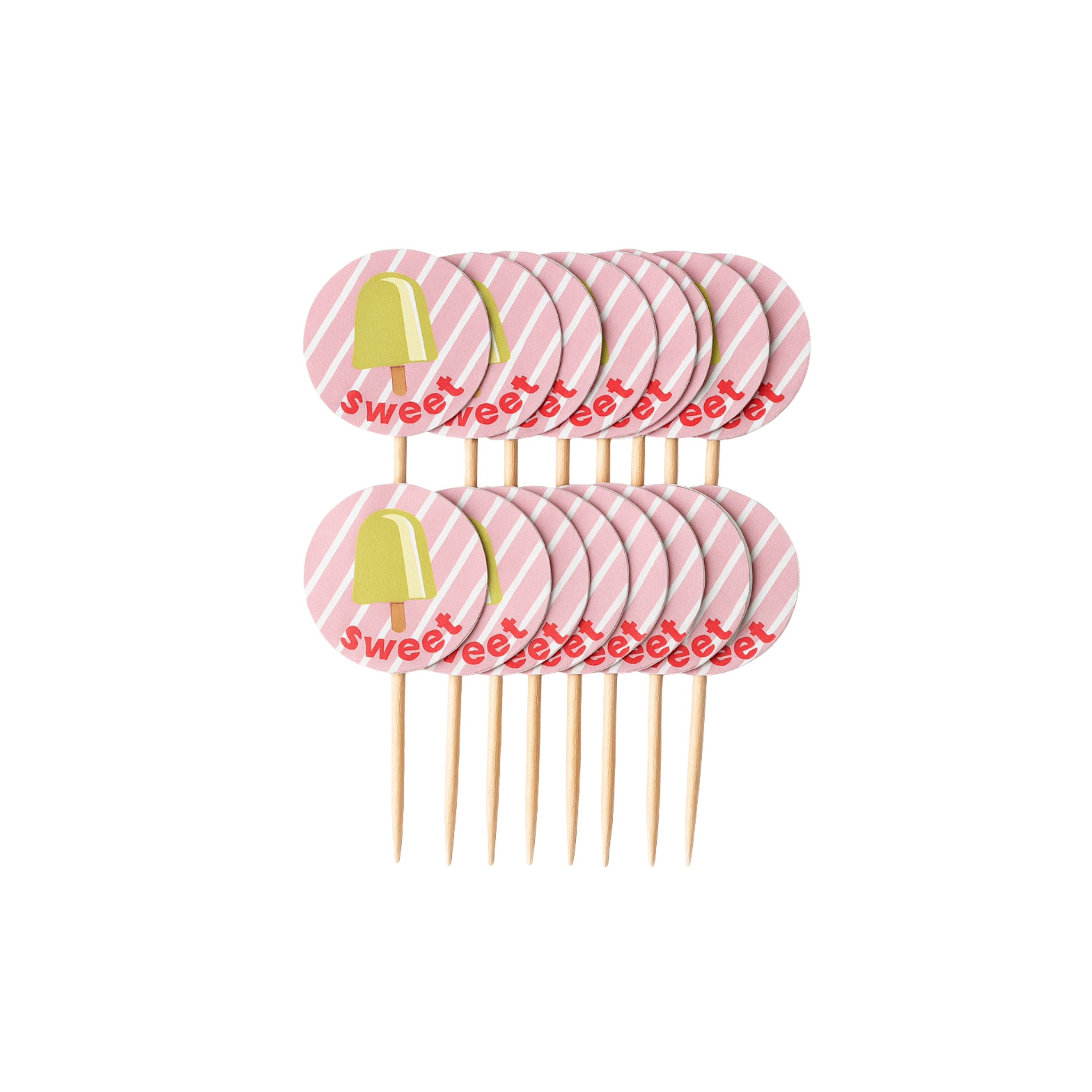 Pretend Baking & Craft Cupcake Liner & Pick Set – 24 Pack