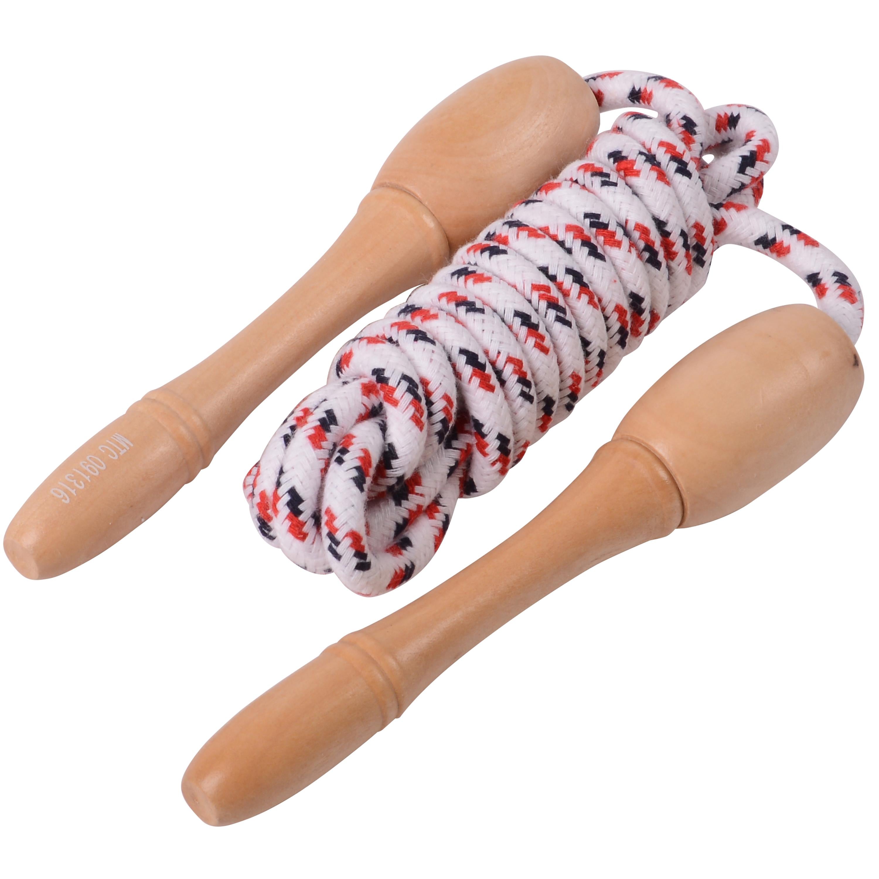 Wood Handle Jump Rope for Kids – Classic Active Play for Preschool & Home